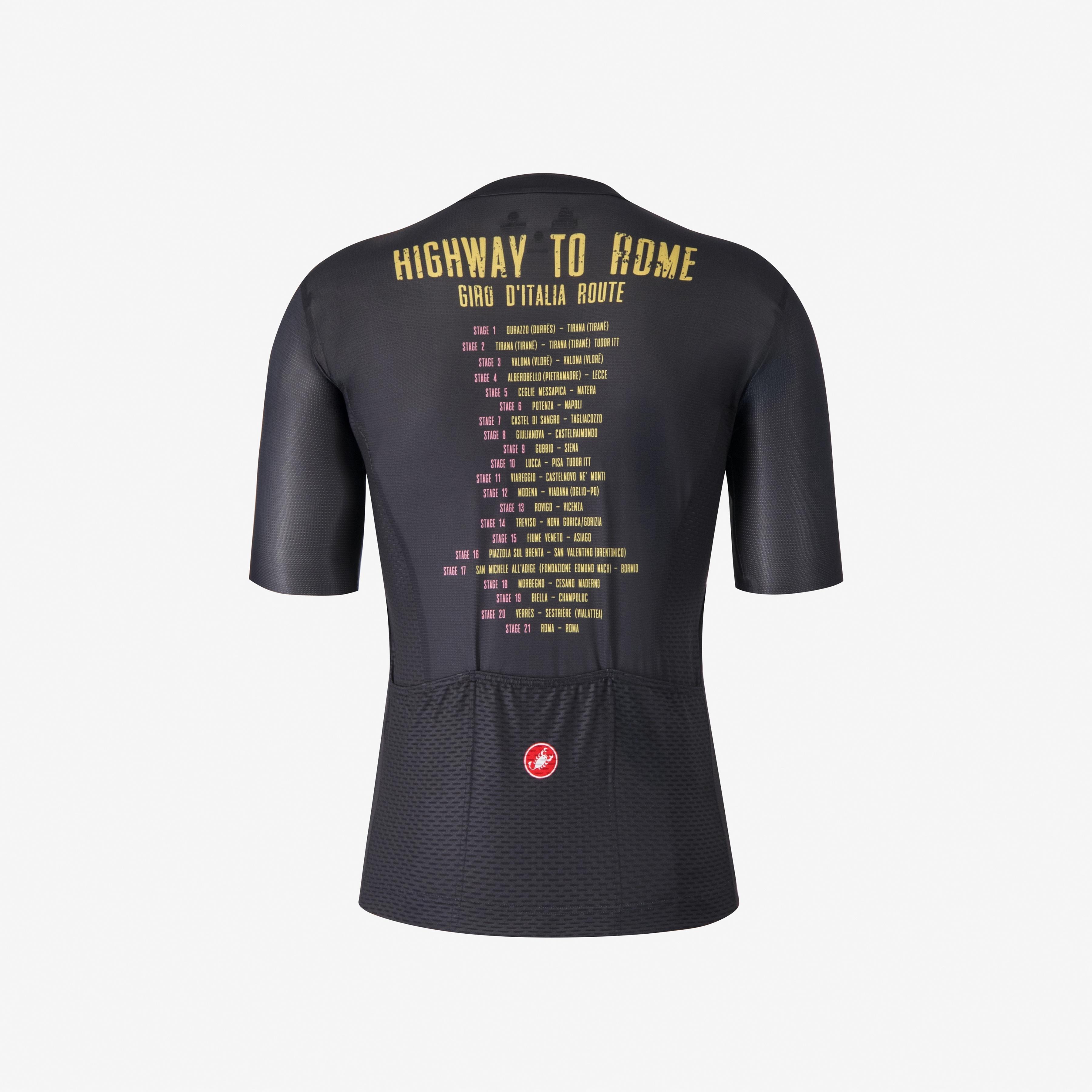 #giro highway to rome jersey - nero - castelli