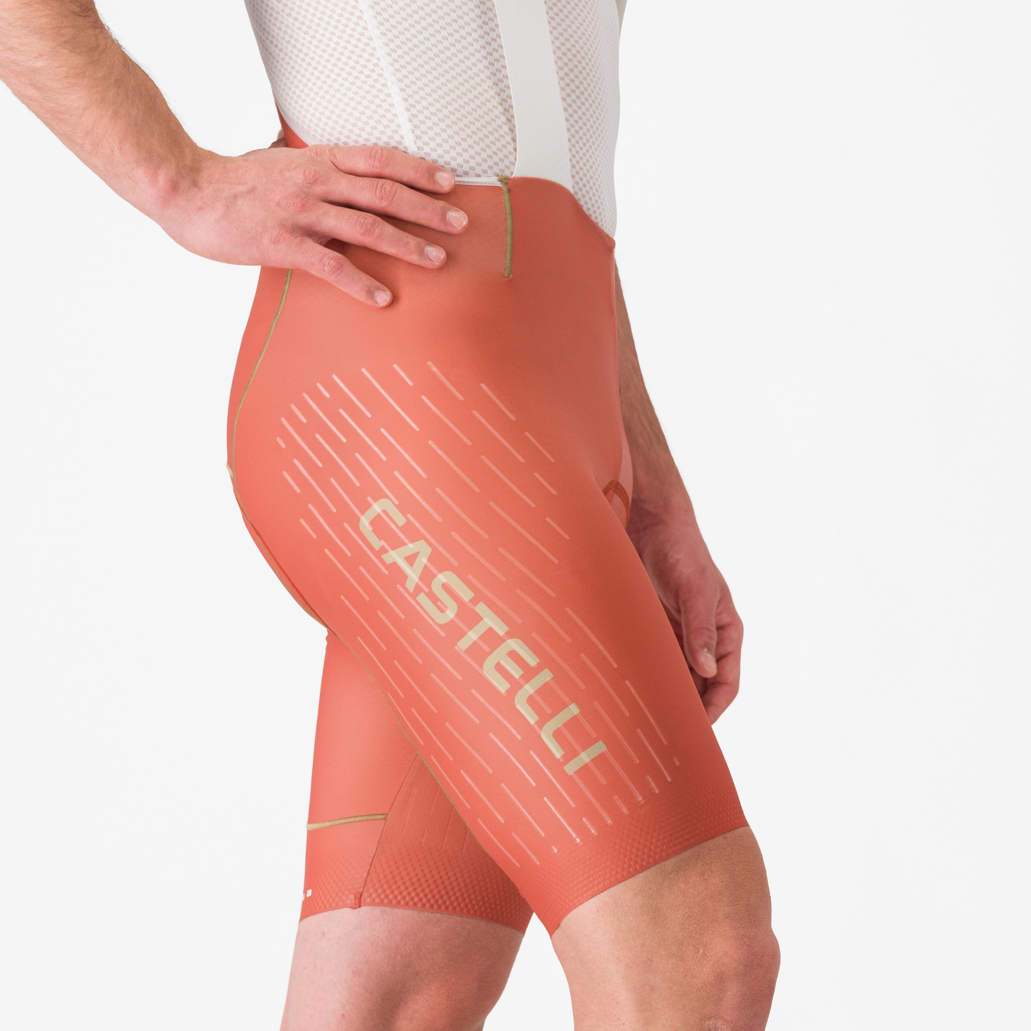 Free aero race s kit bibshort - paprika/elmwood - castelli