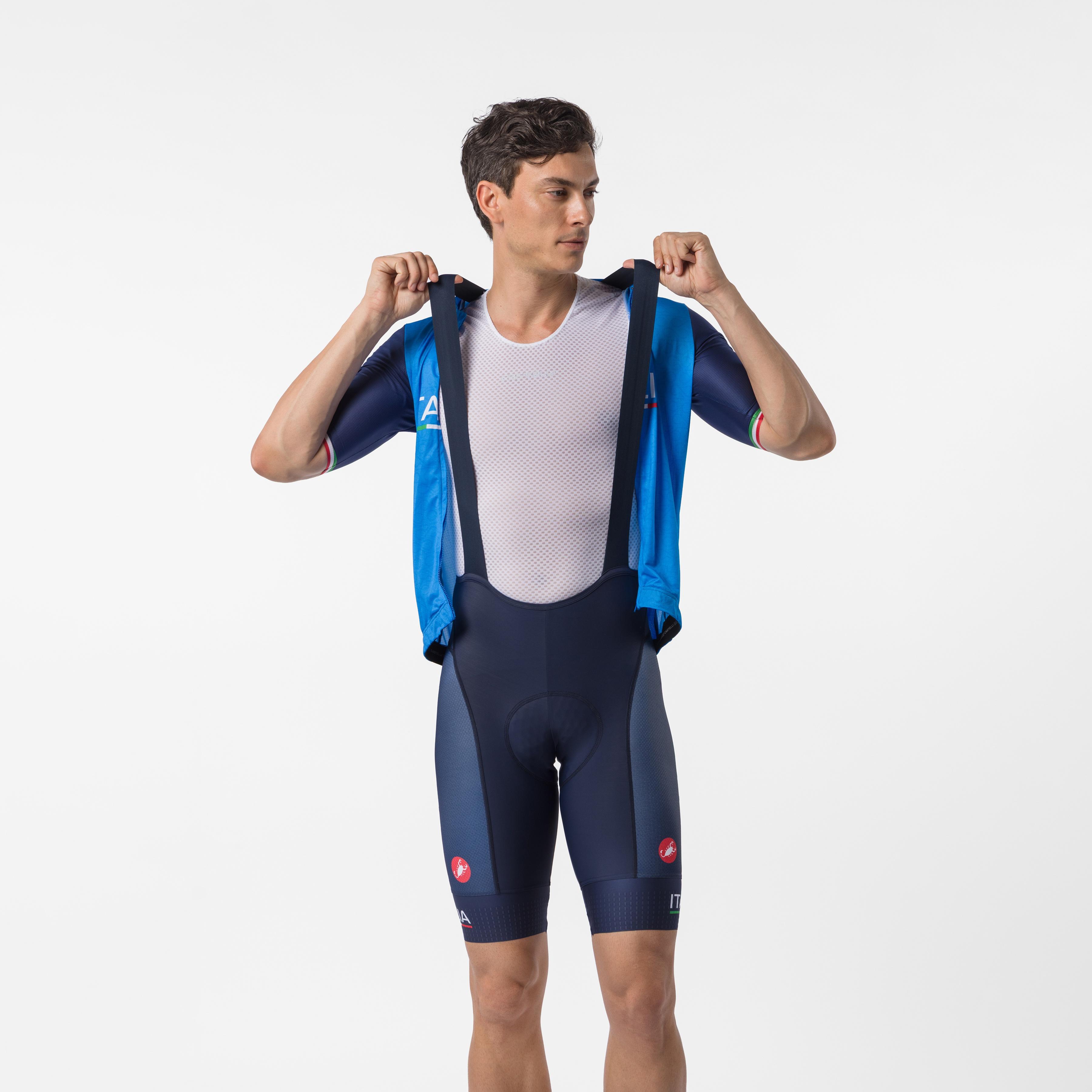 Competizione 2 bibshort - belgian blue - castelli