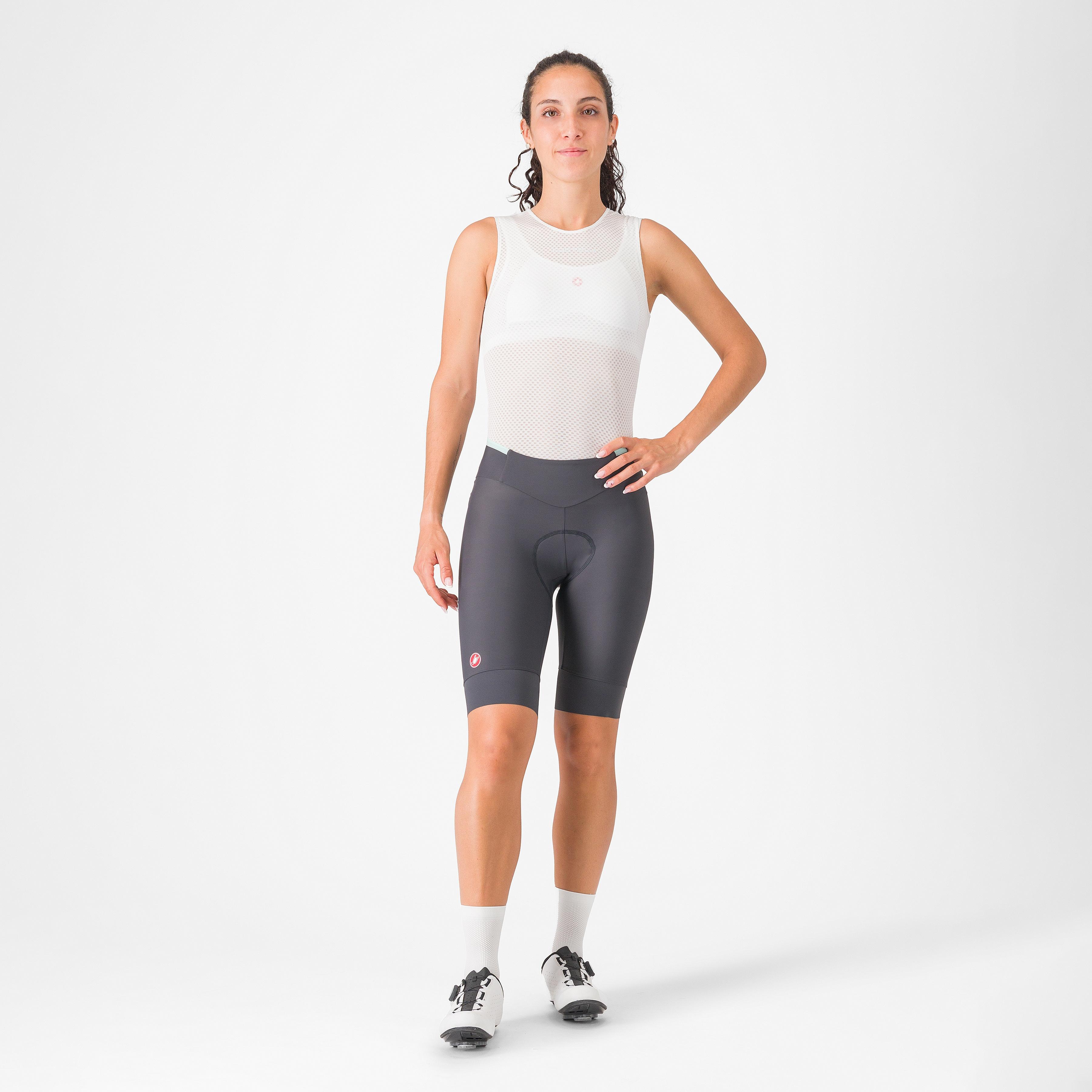 Prima 2 short - dark gray/pool blue - castelli