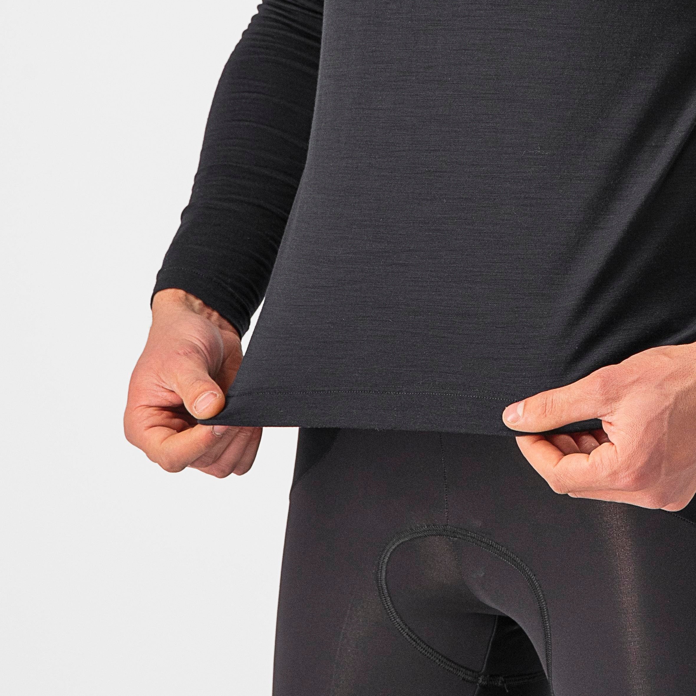 Bandito wool ls baselayer - black - castelli