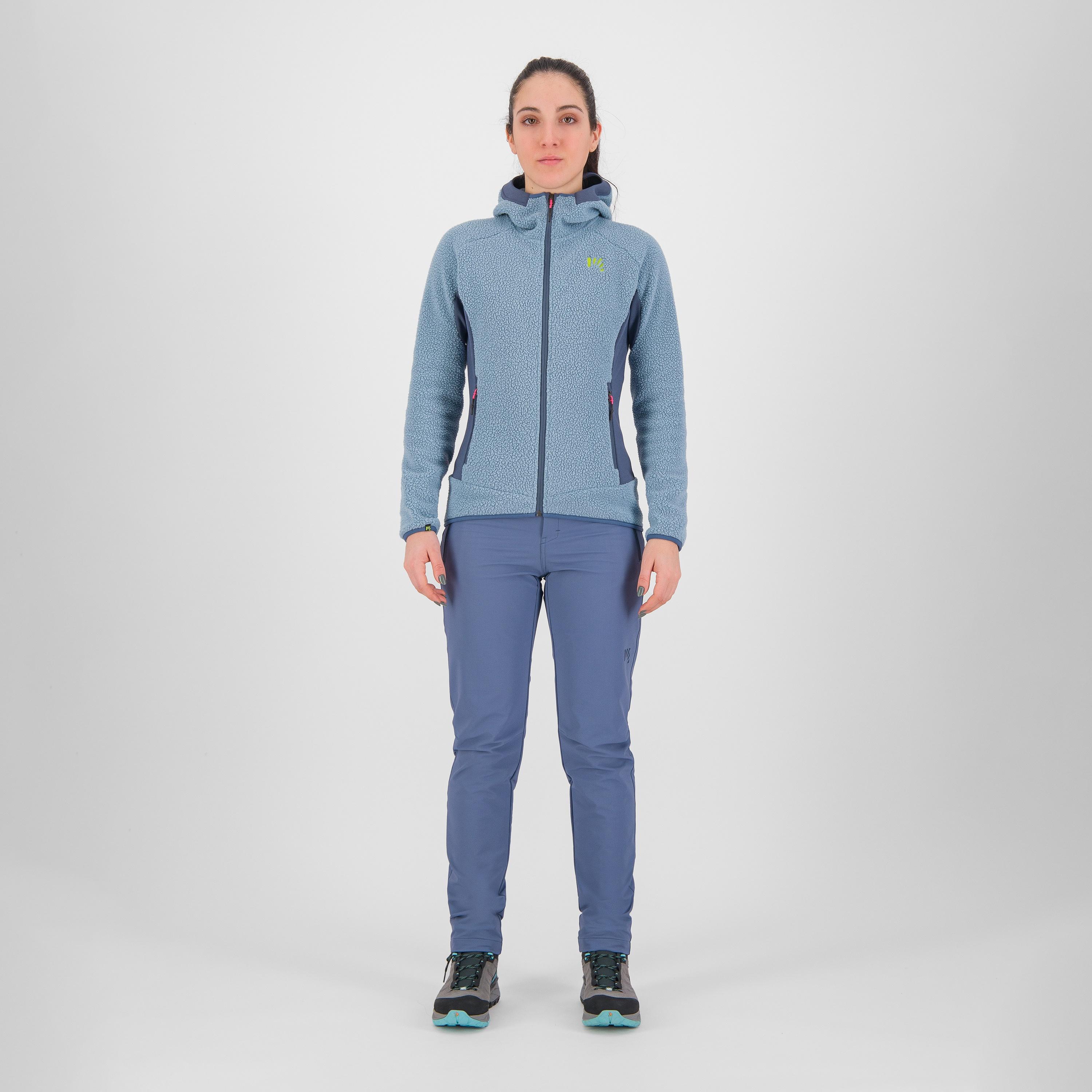 80's hoodie w fleece - mountain spring/bering sea - karpos