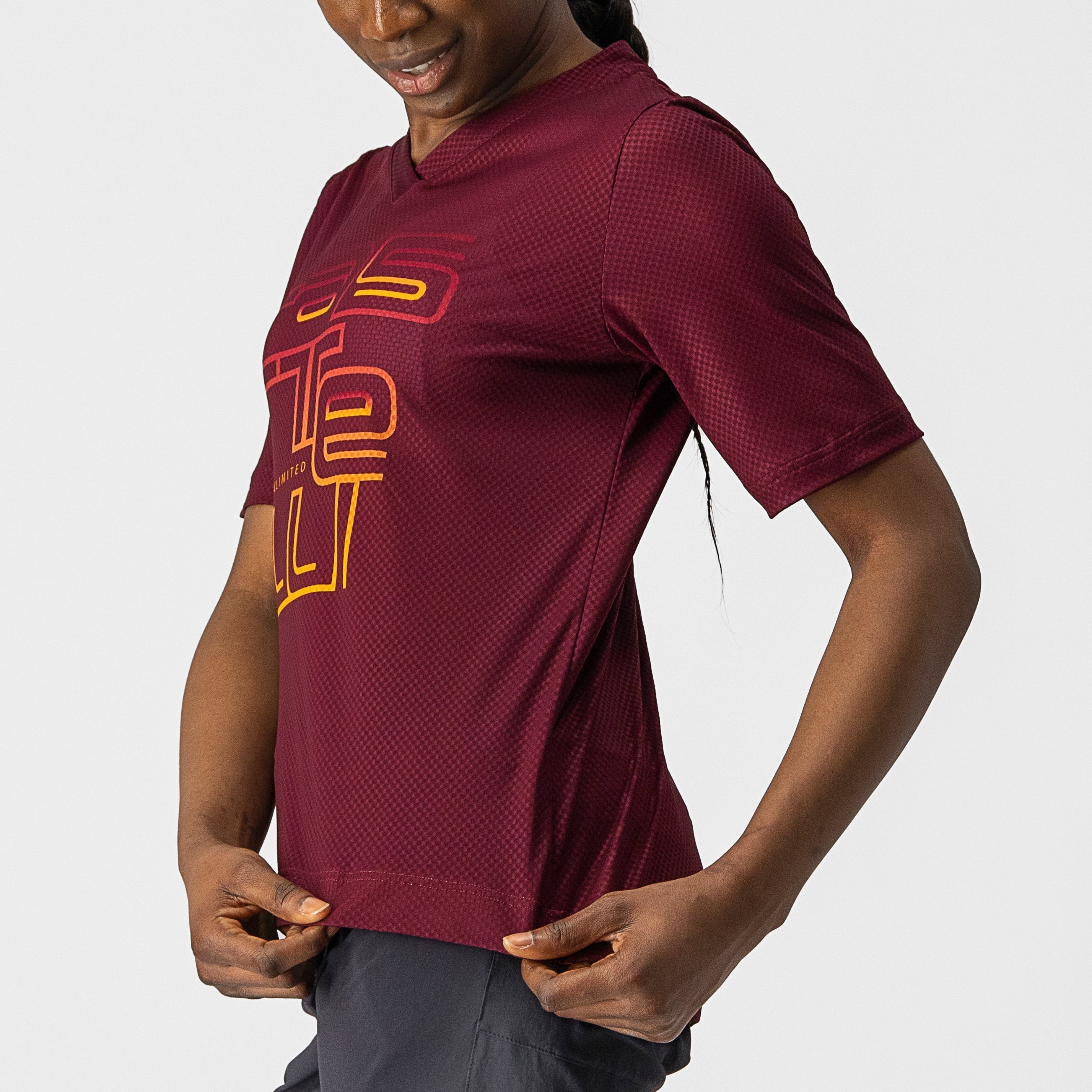Trail tech w tee - barbaresco red - castelli