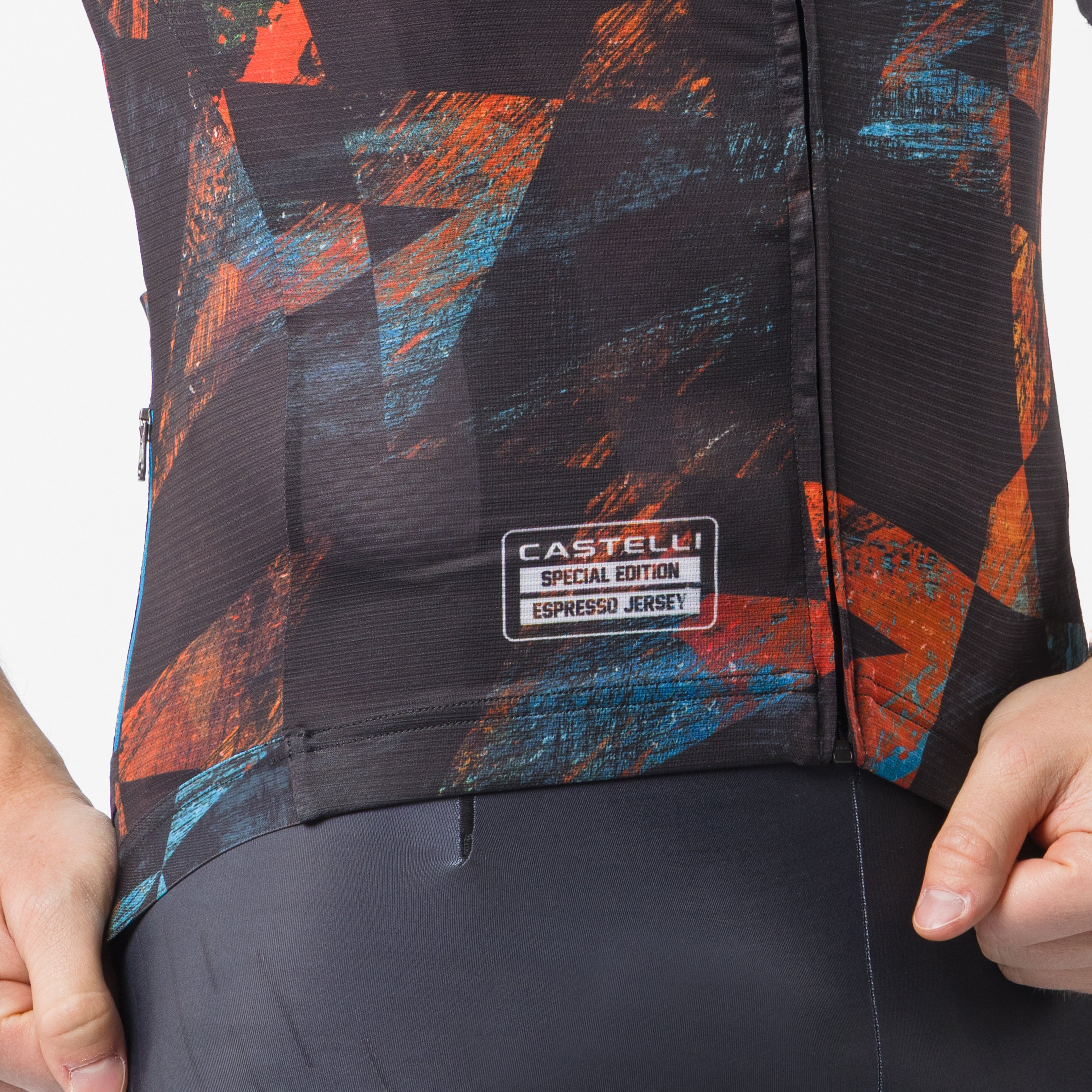Photofinish espresso 2 jersey limited edition - black zip - castelli
