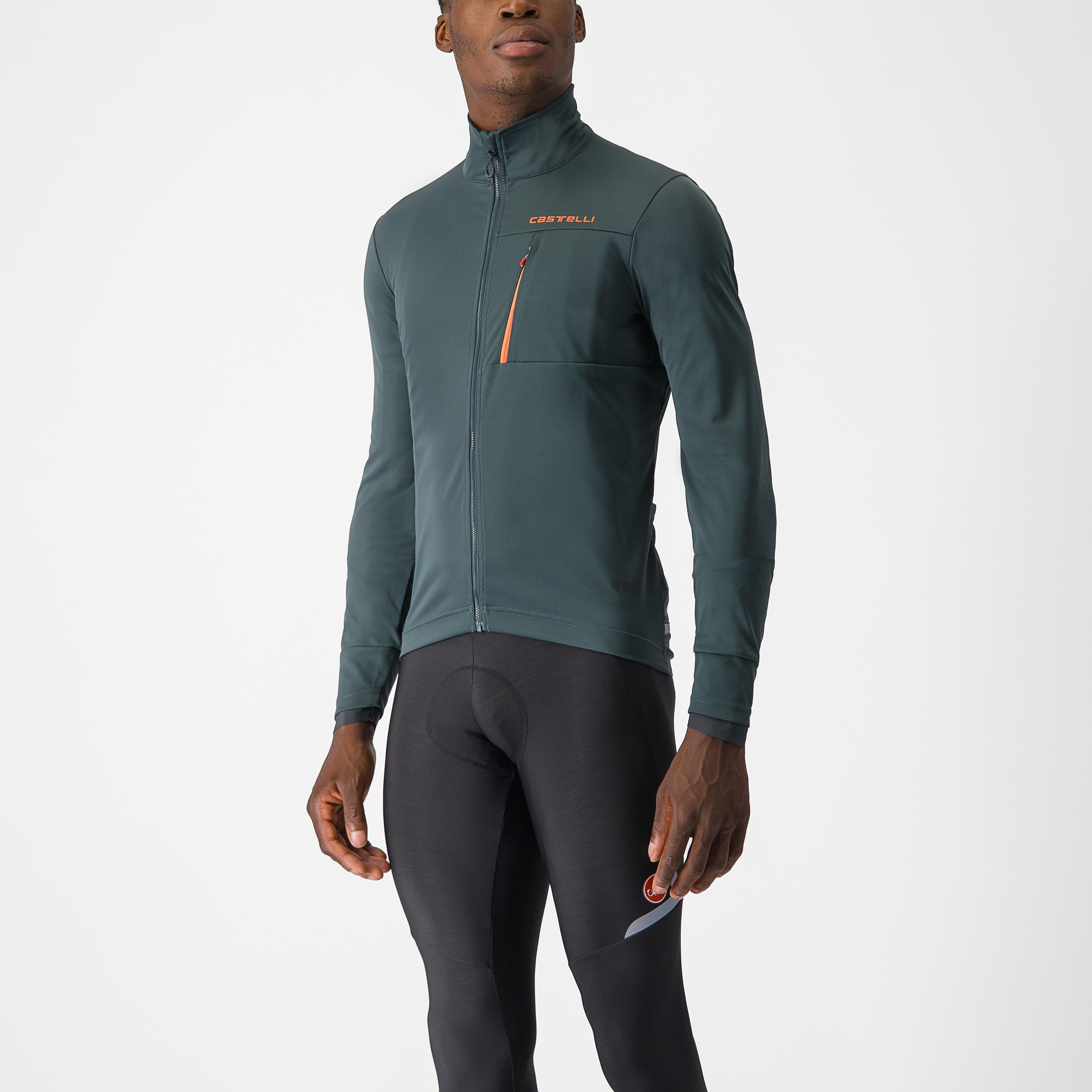 Go jacket - rover green/red orange - castelli