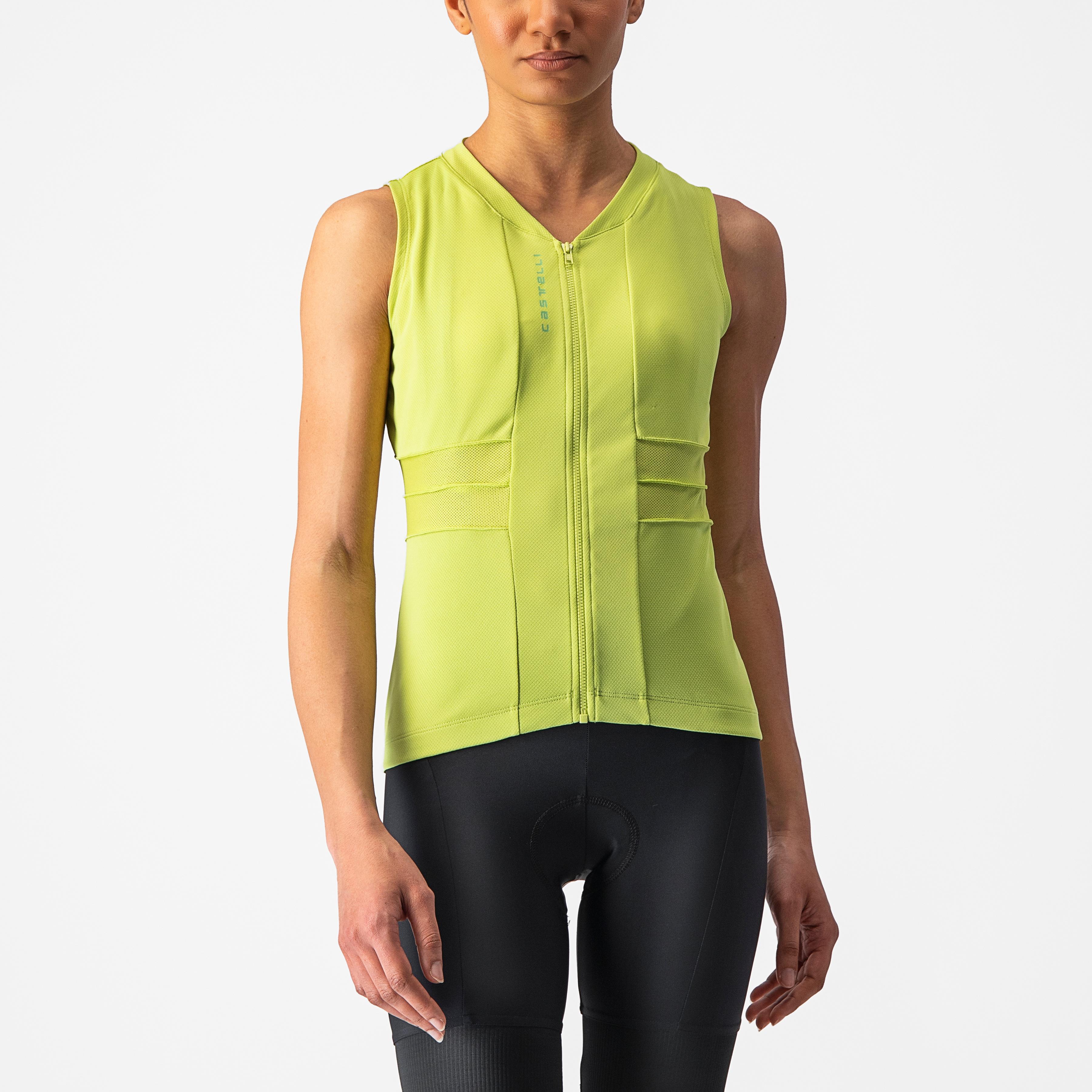 Anima 4 sleeveless - bright lime/absinthe - castelli