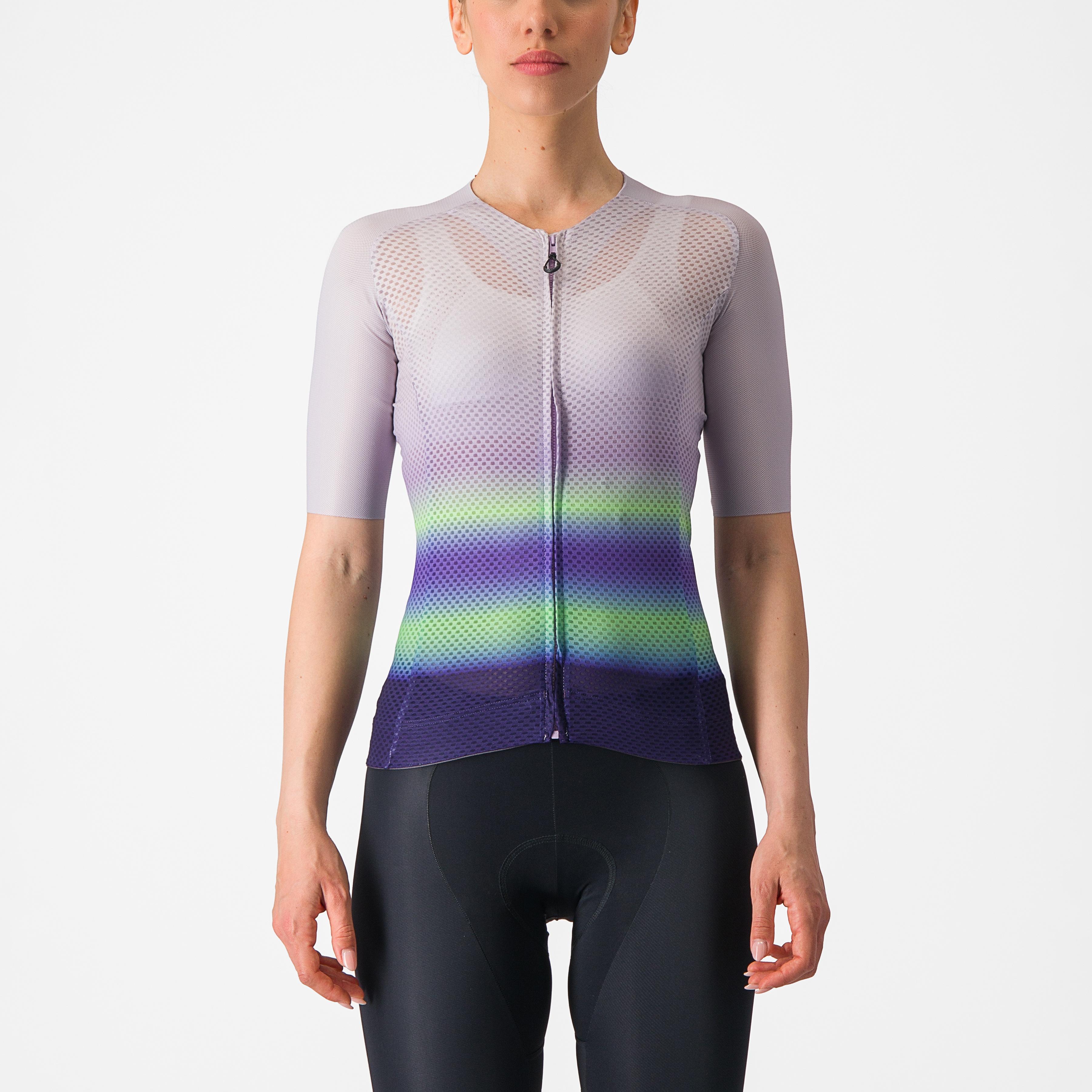 Climber's 4.0 w jersey - purple mist/green-dark purple - castelli