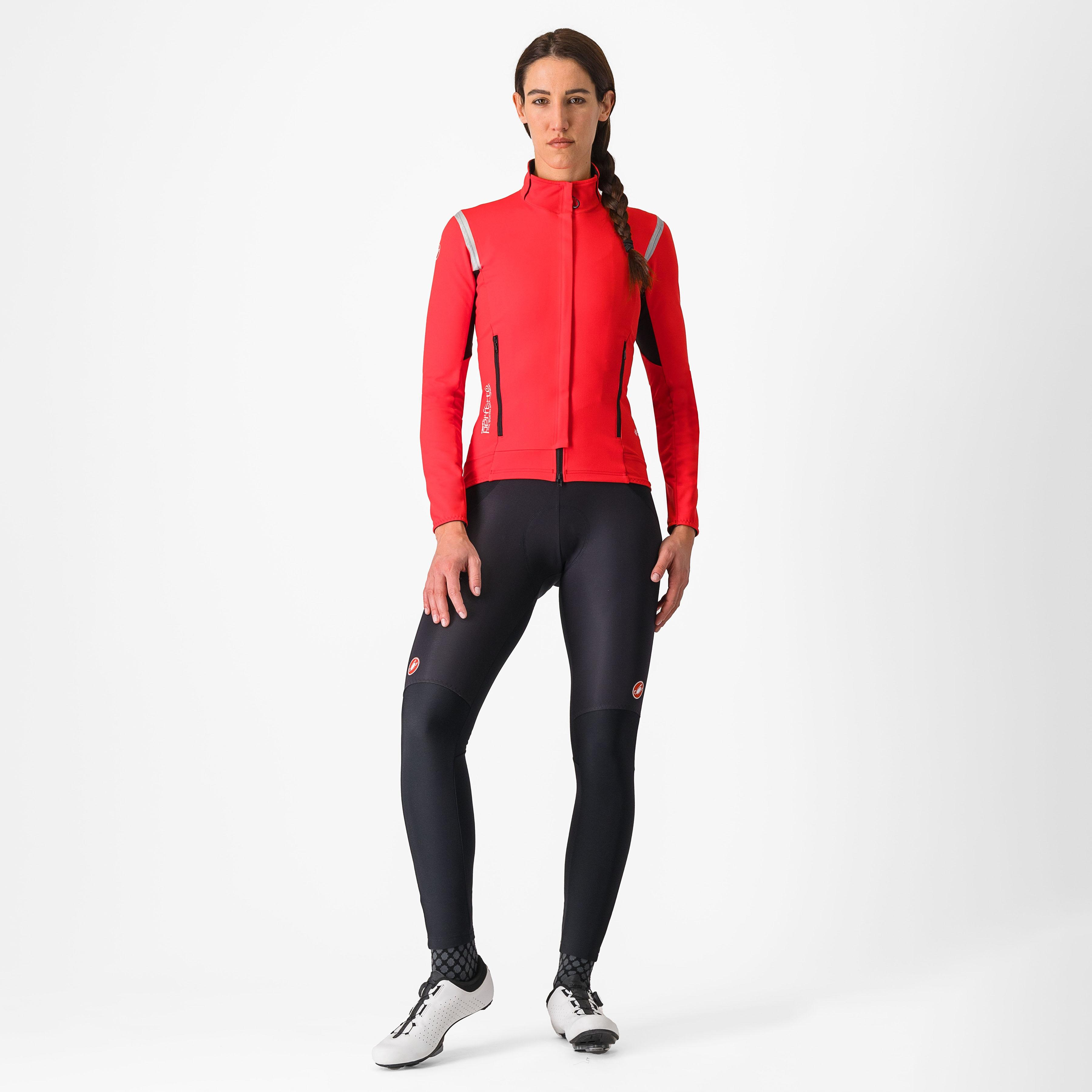 Perfetto ros 2 w jacket - hibiscus/silver reflex - castelli