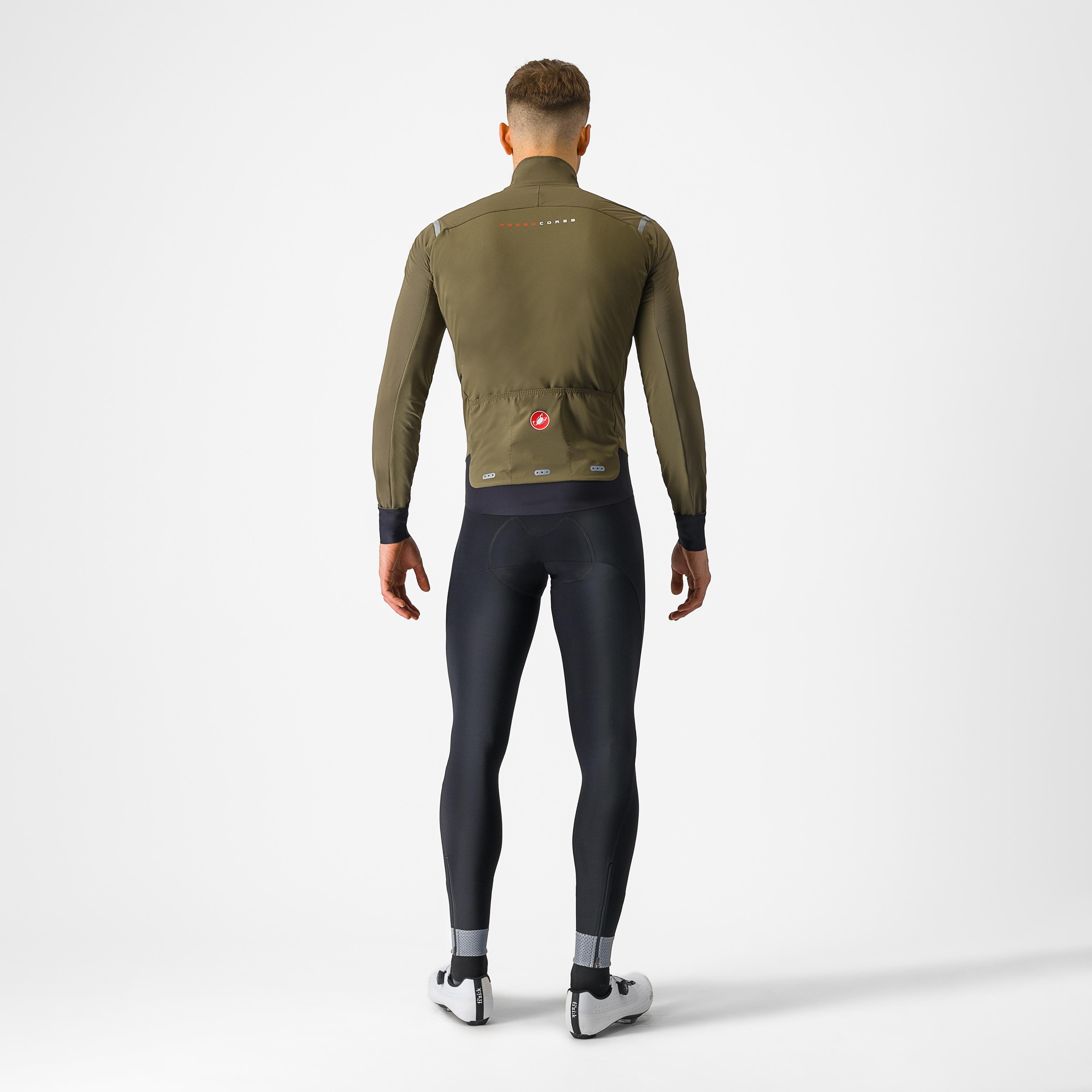 Alpha flight ros jacket - tarmac/clay-silver gray - castelli