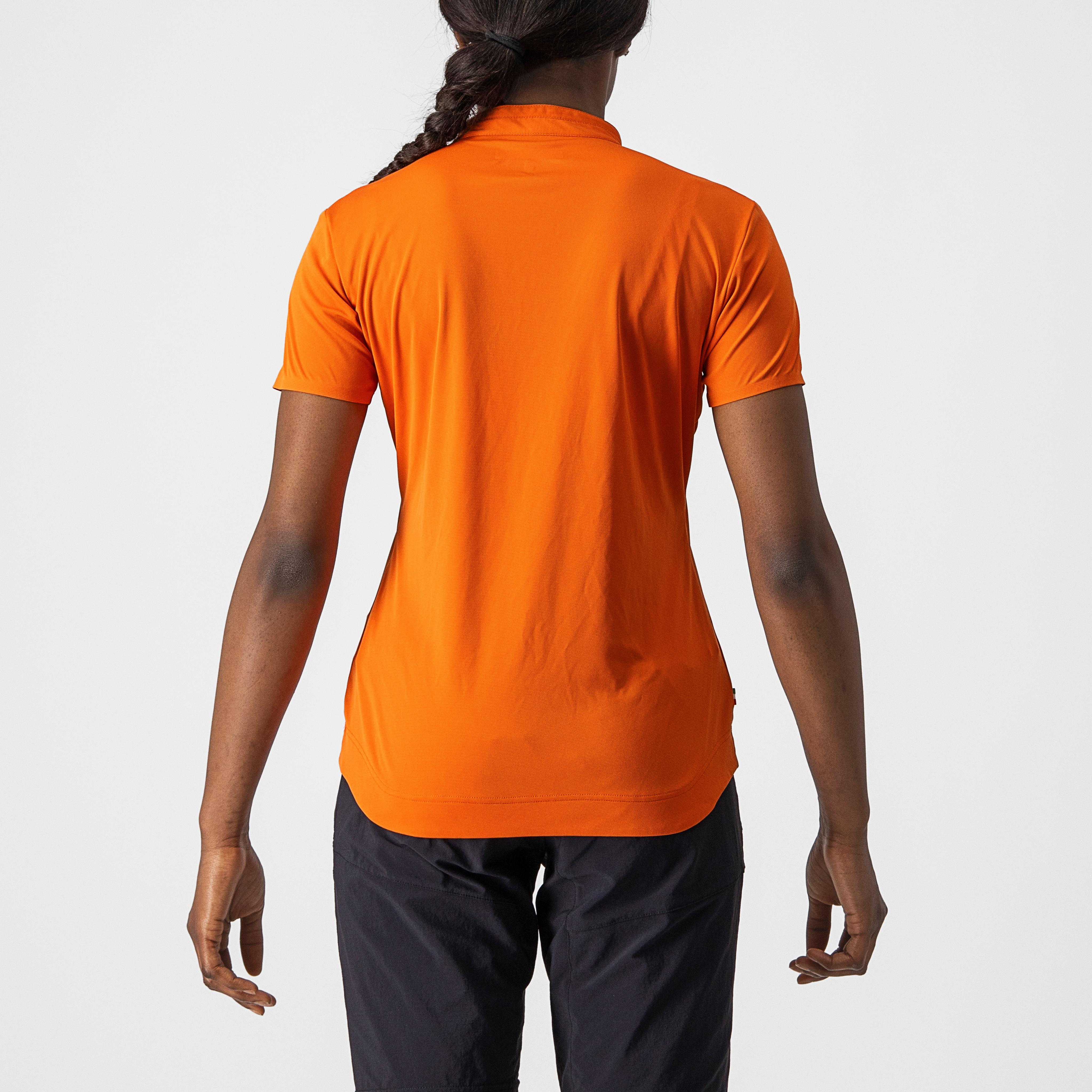 Tech 2 w polo - orange rust - castelli