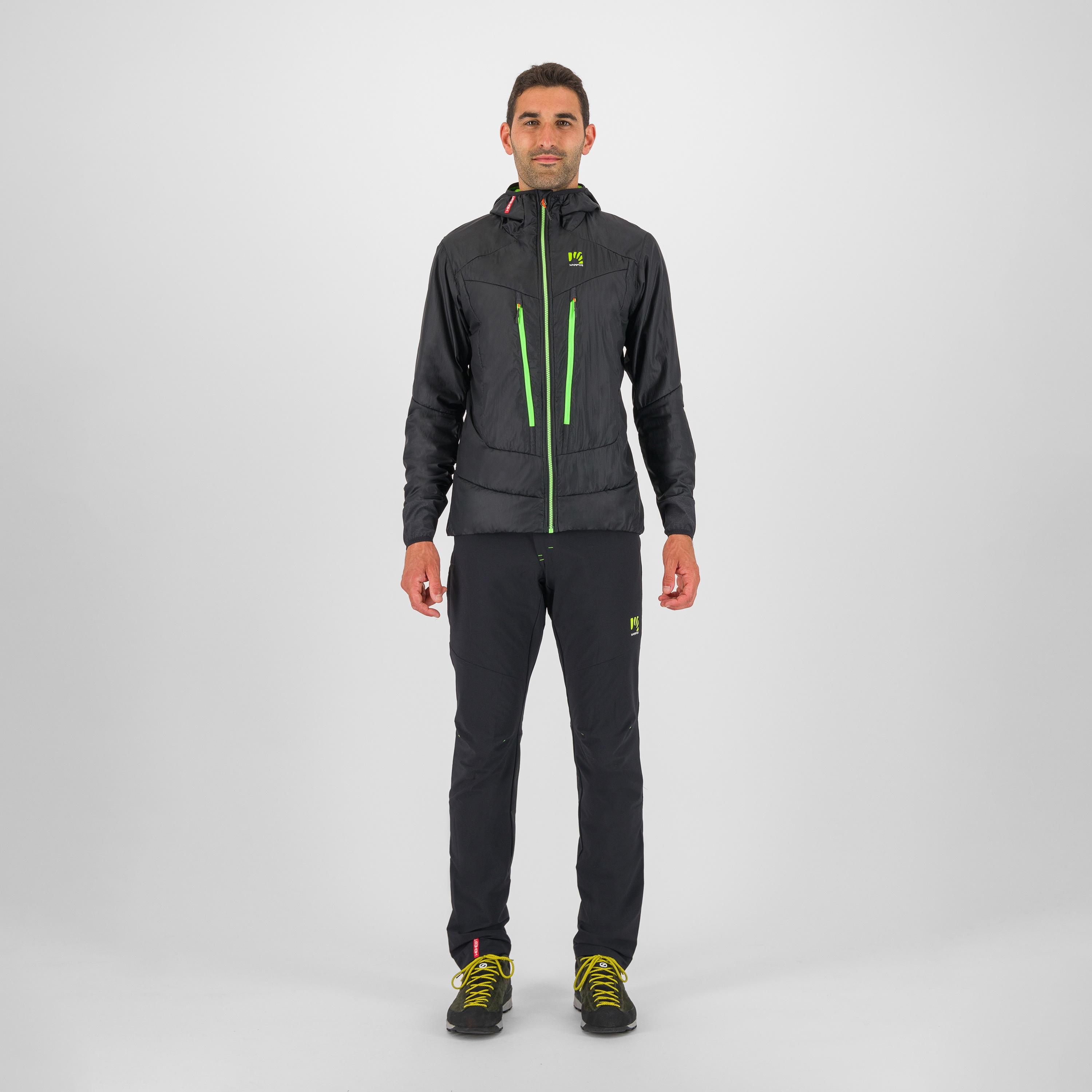 K-performance hybrid jacket - black/jasmine green - karpos
