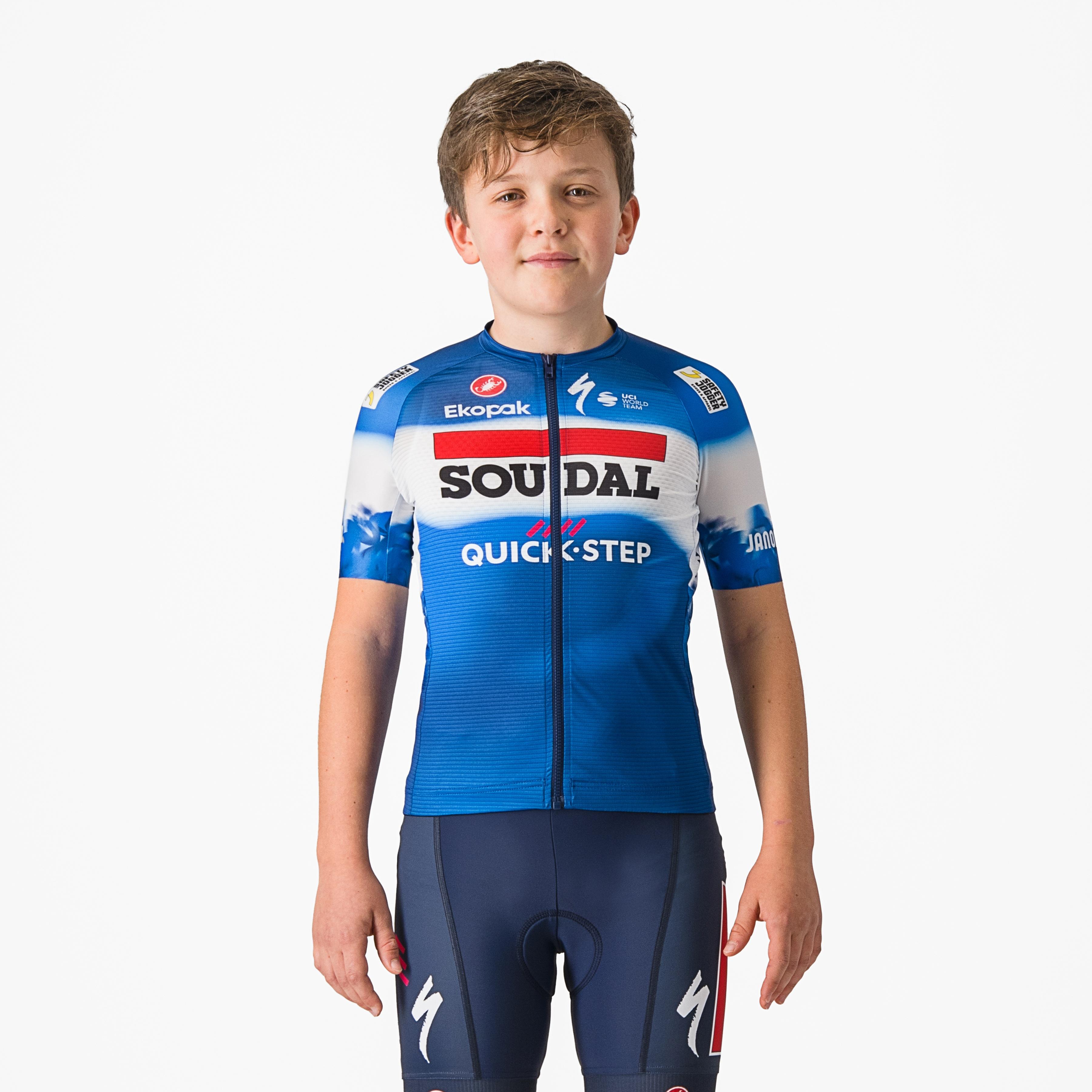 Aero kid jersey - ceramic blue/white - castelli