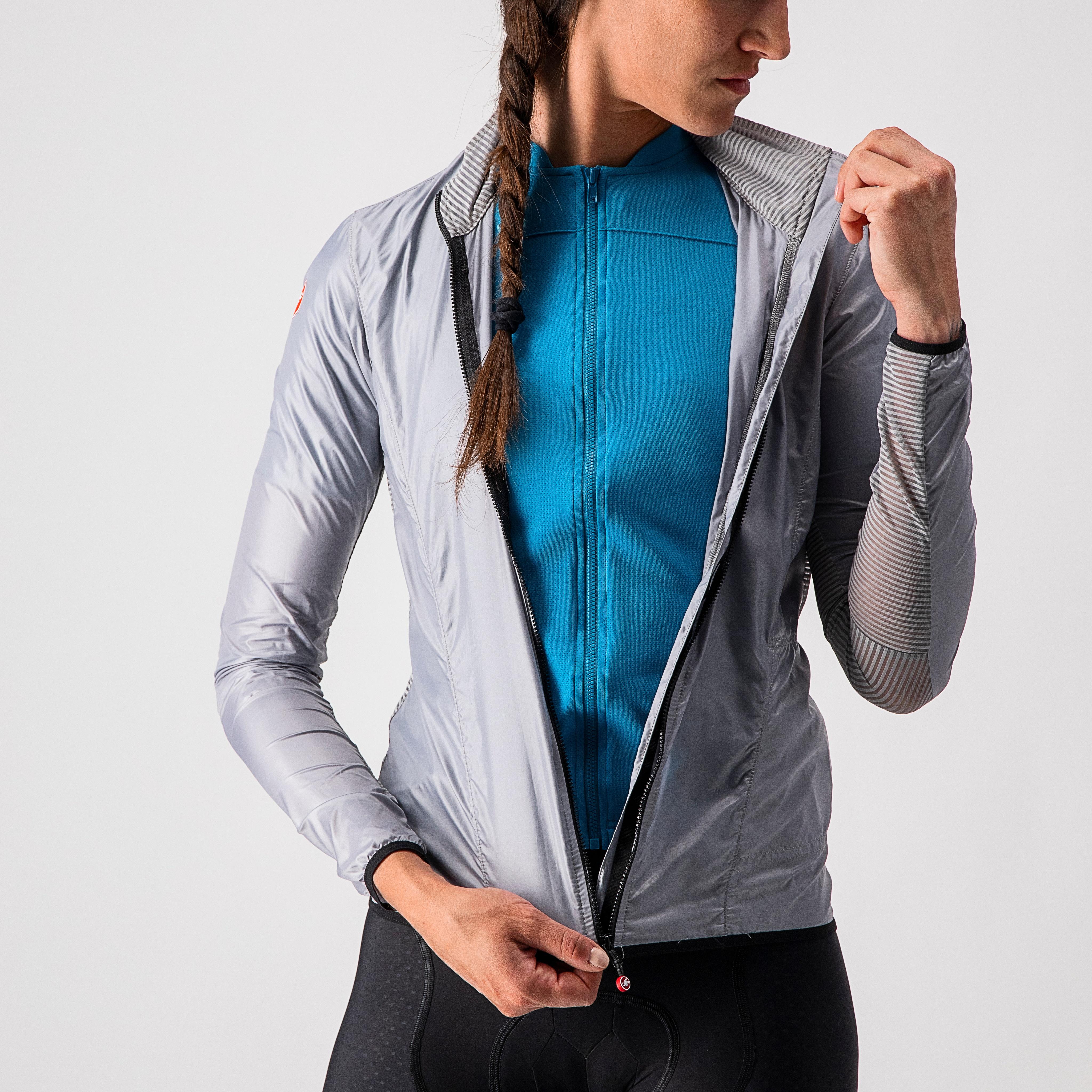 Aria shell w jacket - silver gray - castelli