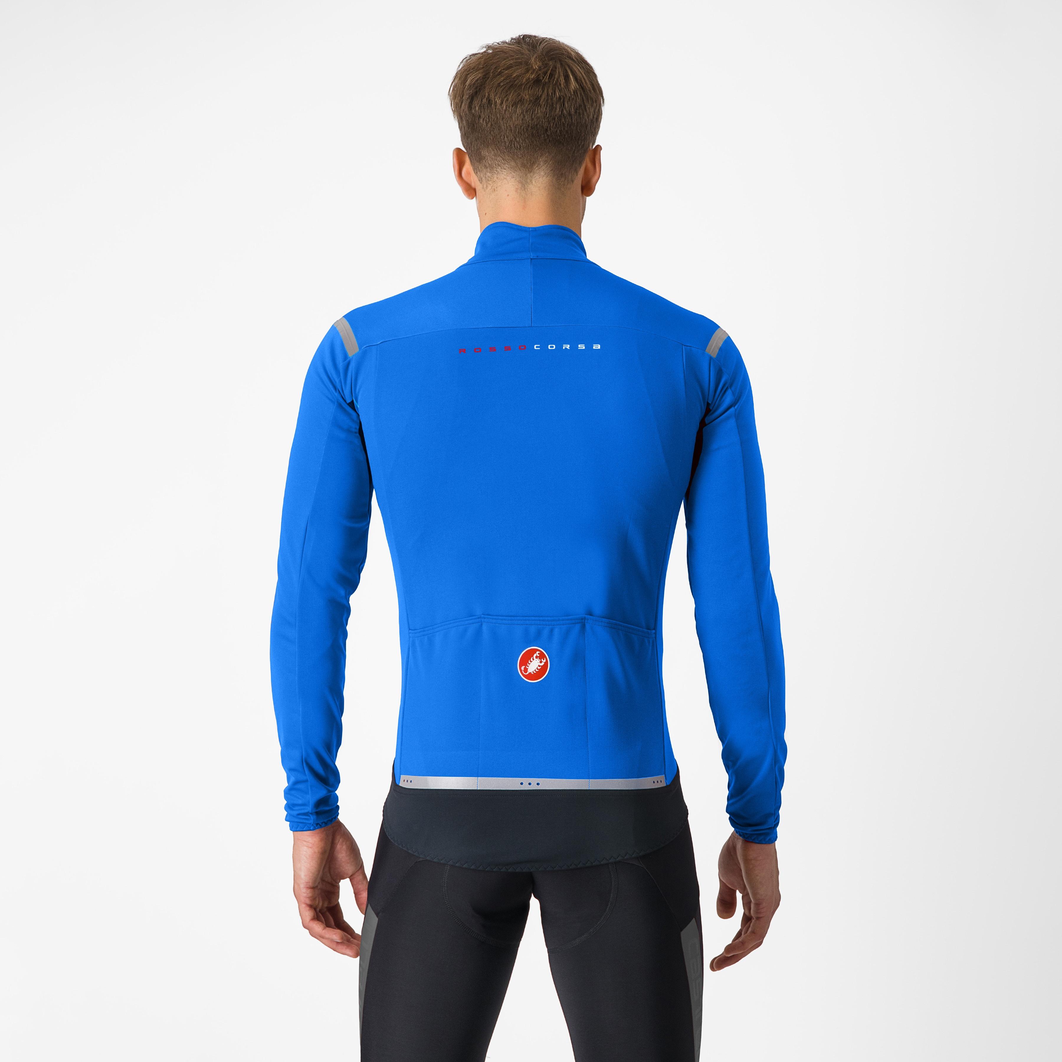 Perfetto ros 2 jacket - electric blue/silver reflex - castelli