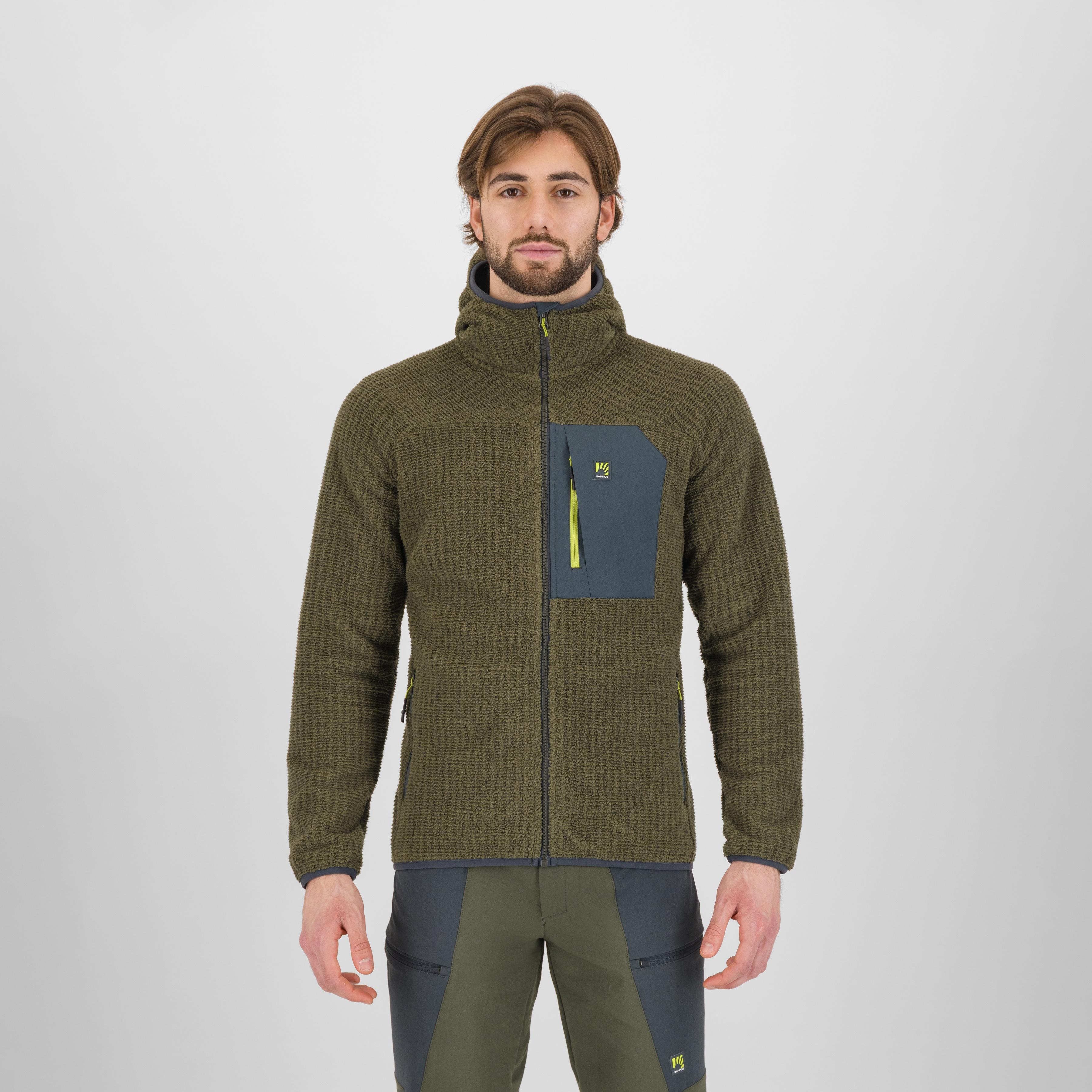 Rocchetta evo hoodie fleece - deep depths/woodl.gray - karpos