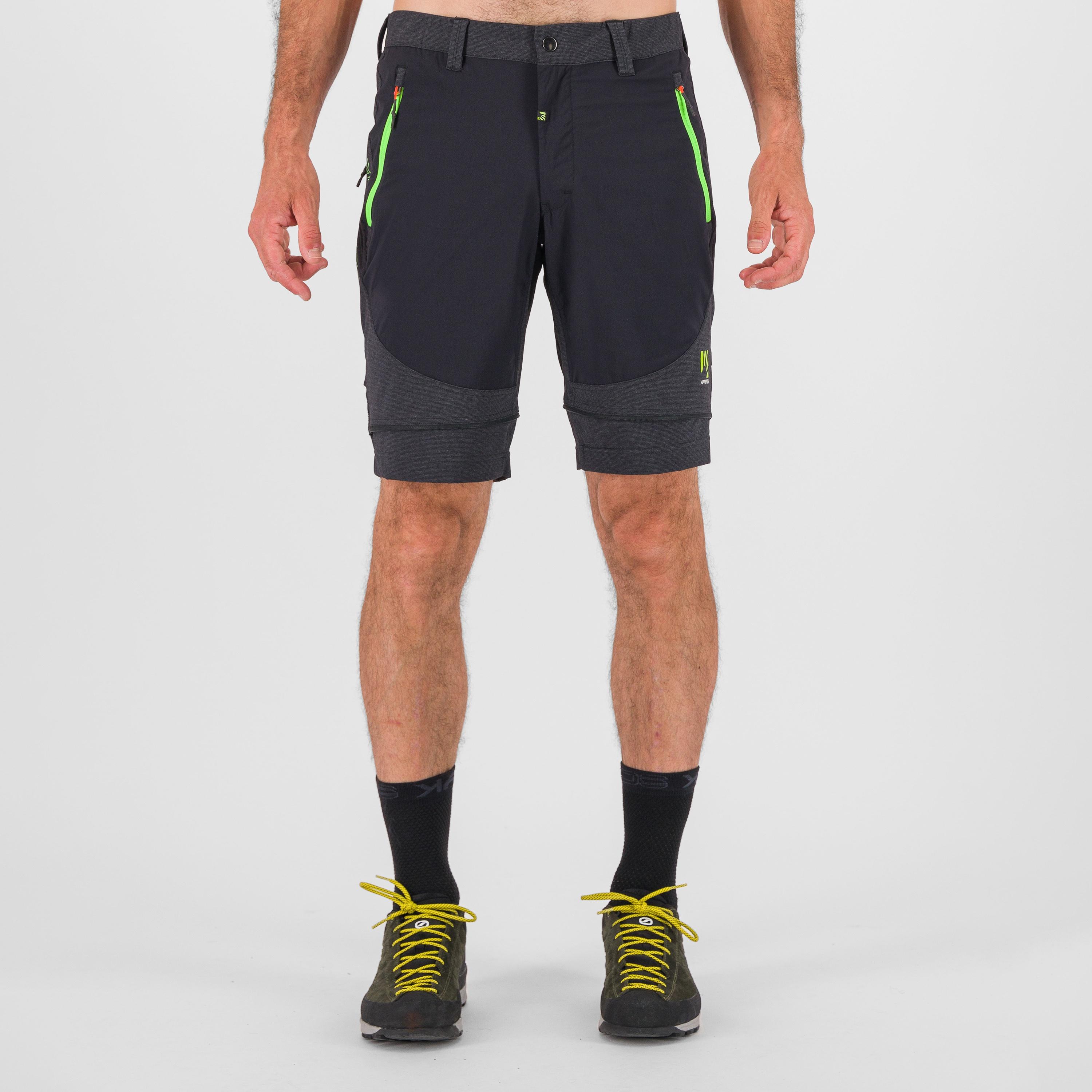 Santa croce zip-off pant - black/jasmine green - karpos