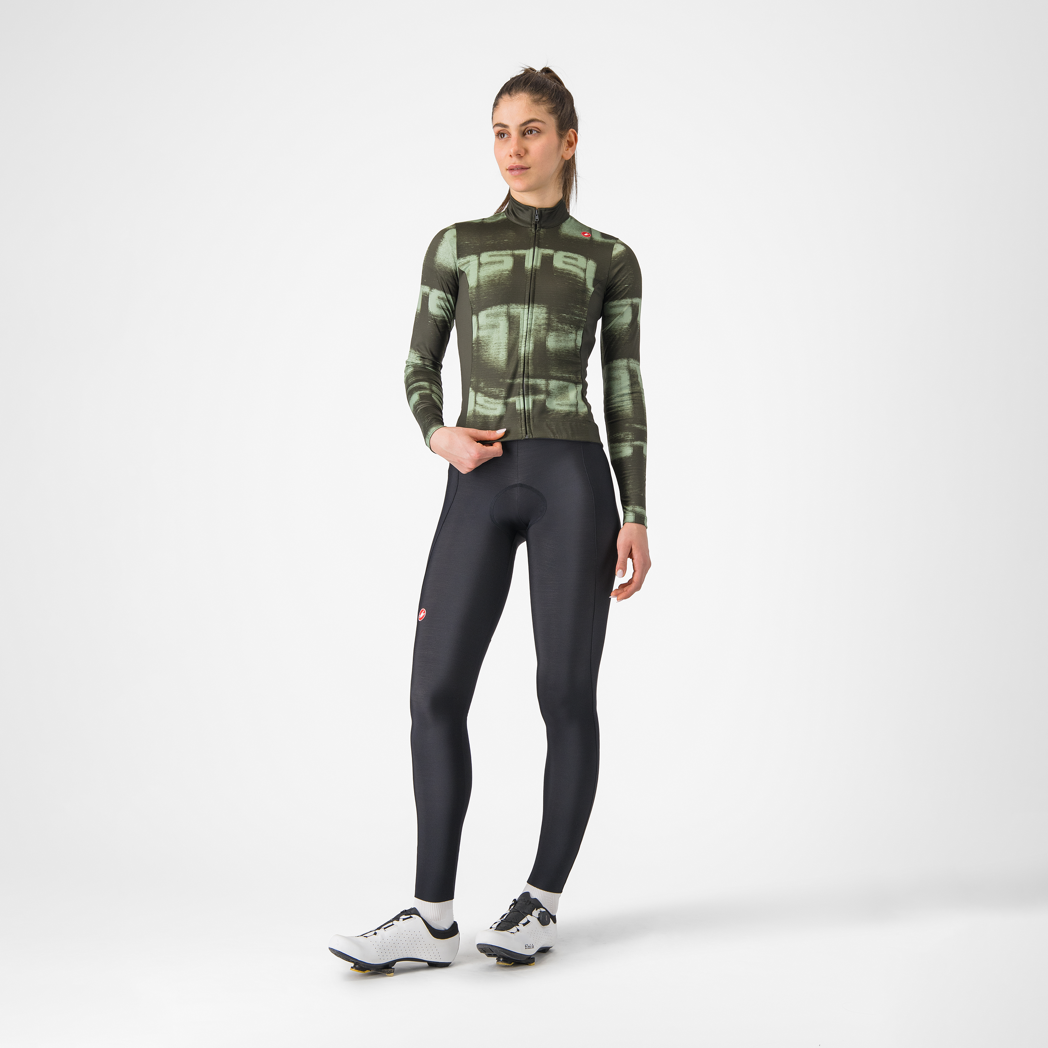 Blur thermal jersey - deep green/green pepper - castelli