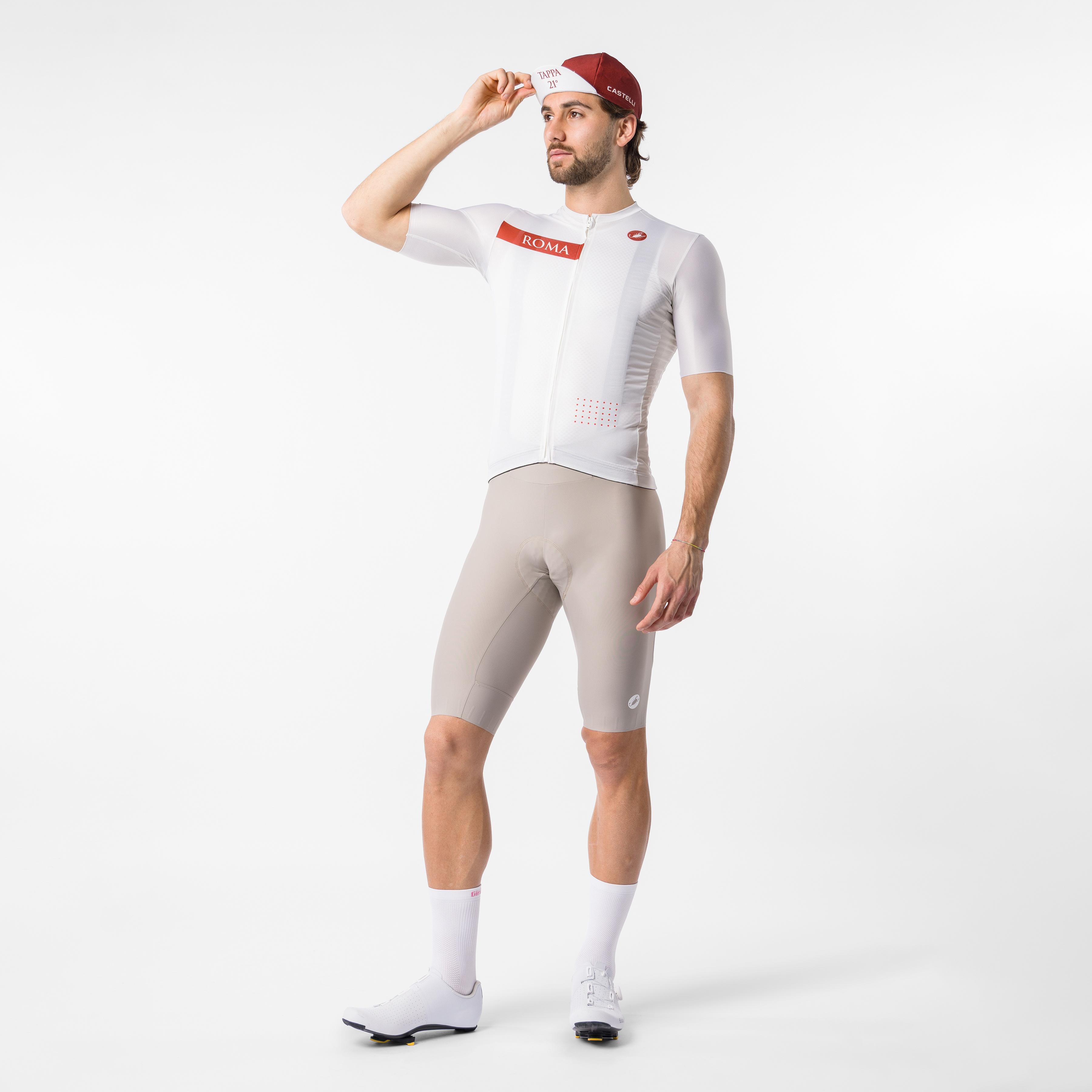 #giro109 rome jersey - chalk/red ochre - castelli