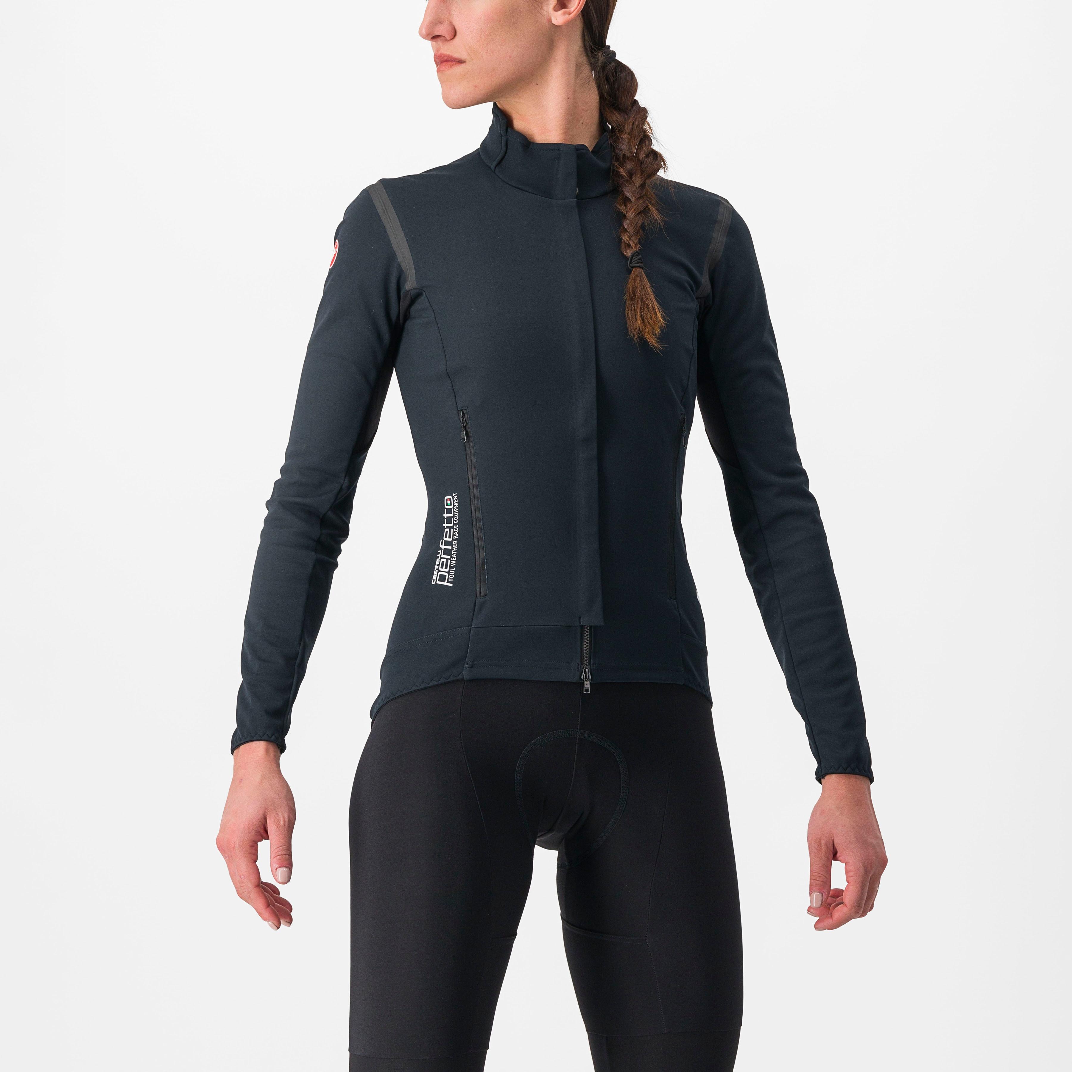 Perfetto ros 2 w jacket - light black/black - castelli