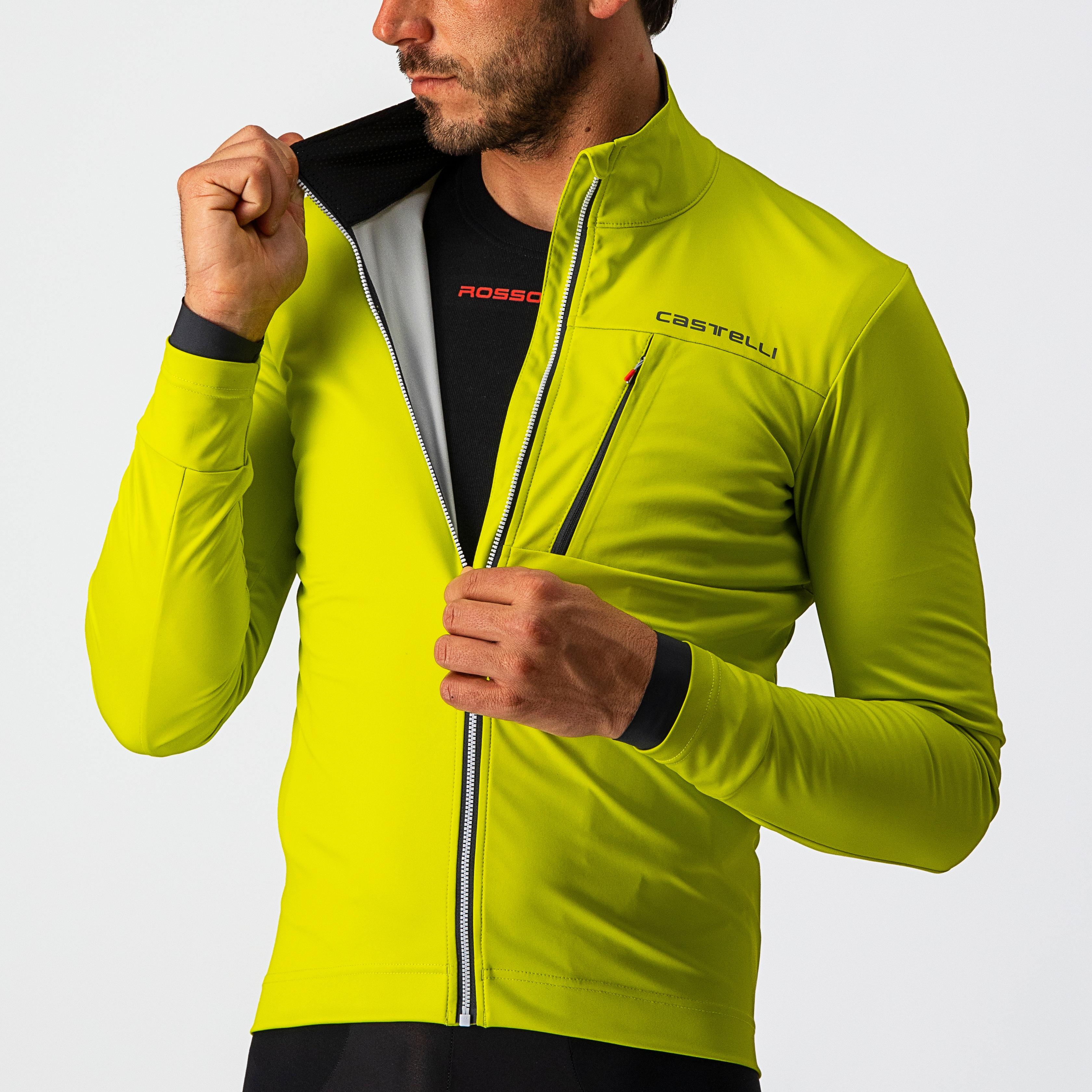 Go jacket - chartreuse/dark gray - castelli