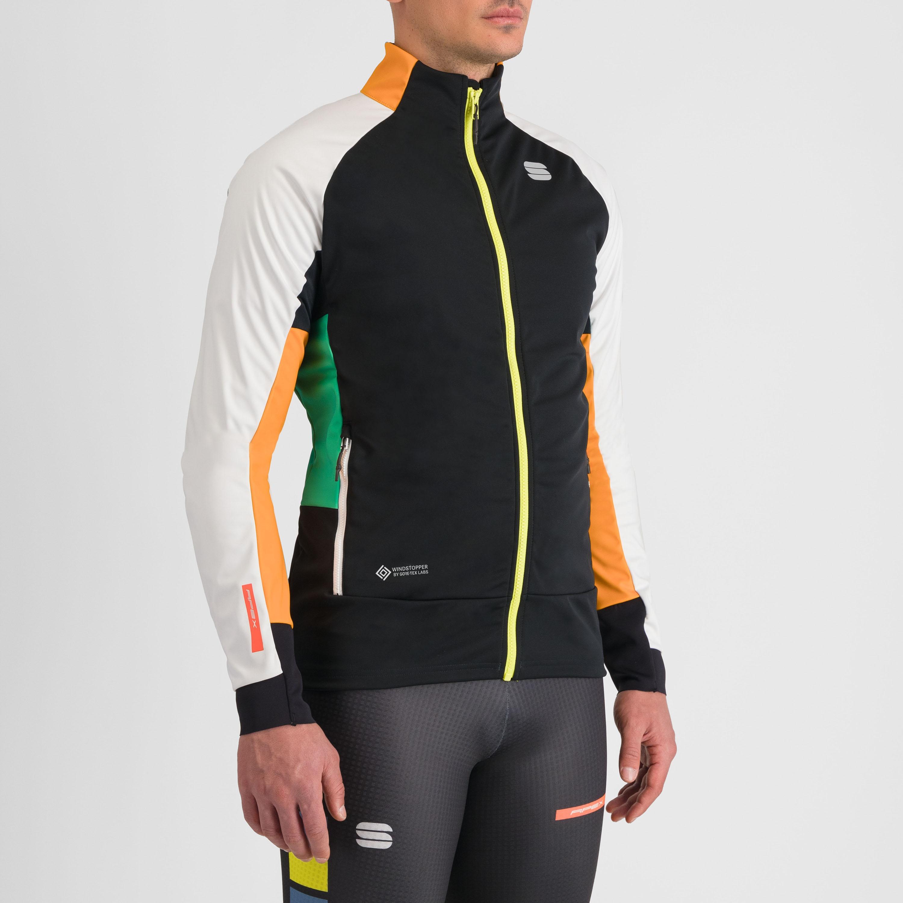 Apex jacket - black/white/green/yellow - sportful