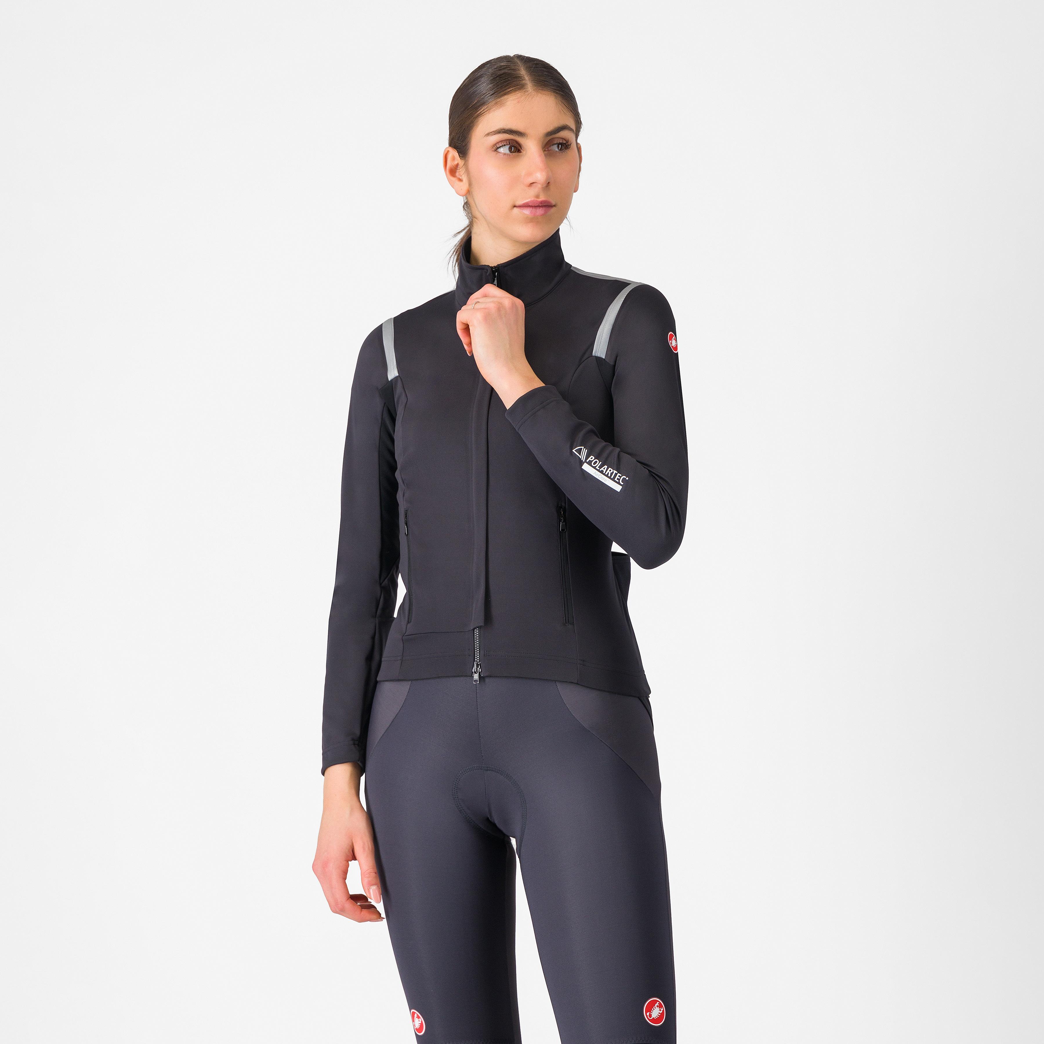Perfetto ros 3 w jacket - light black/silver reflex - castelli