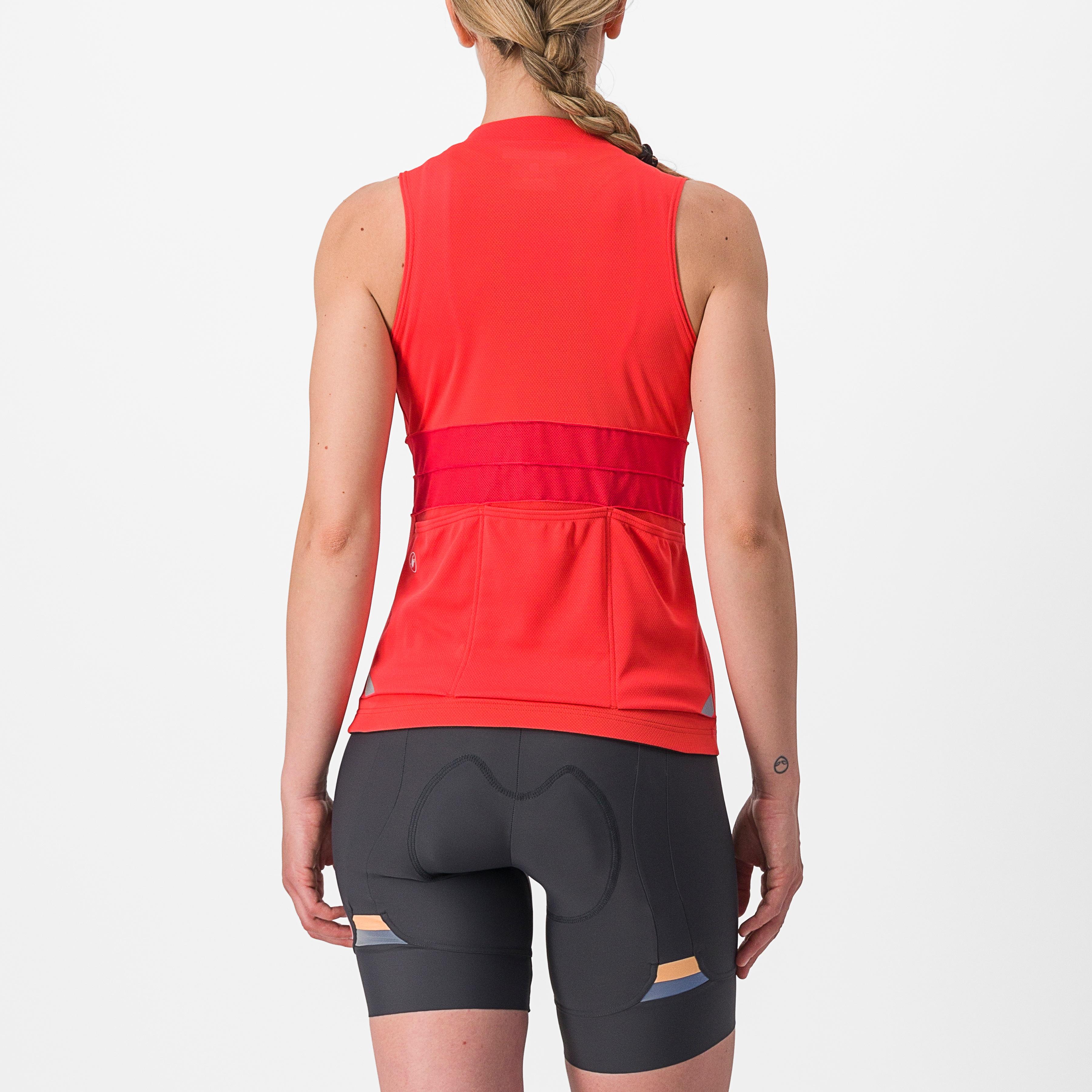 Anima 4 sleeveless - hibiscus/soft orange - castelli