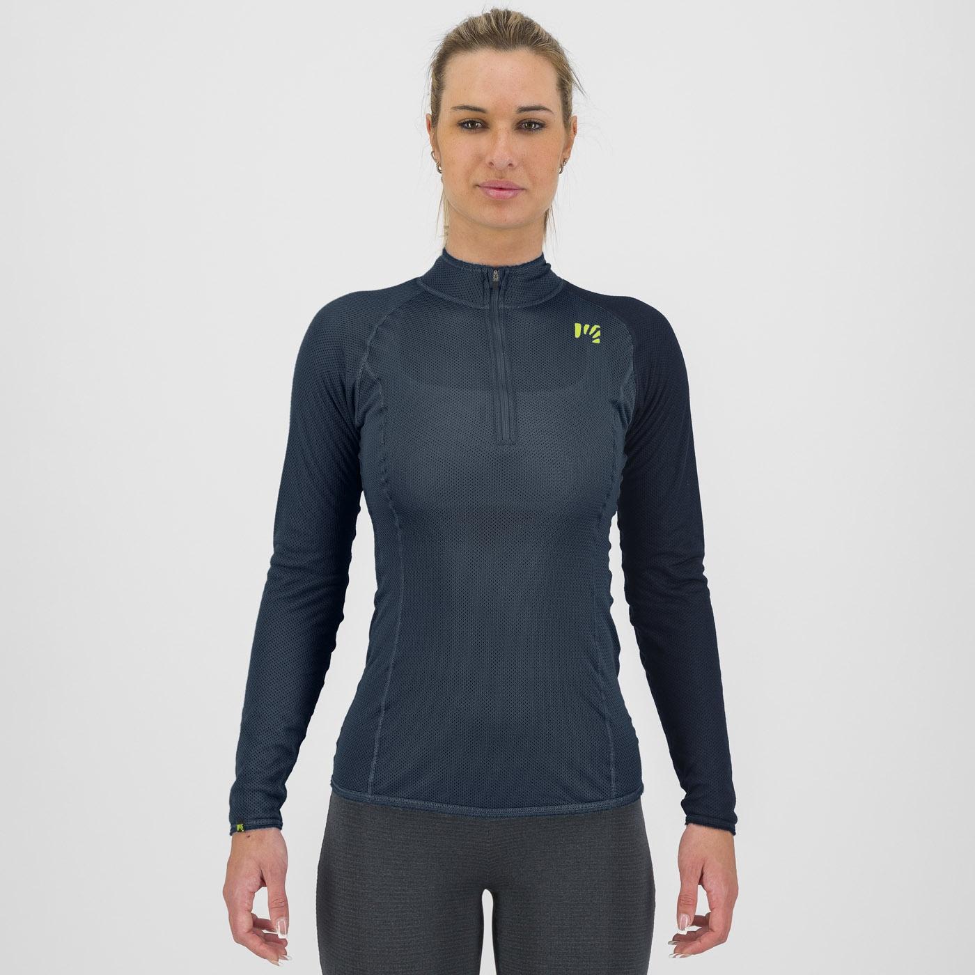 Dinamico octa w jersey ls half zip - midnight/vulcan - karpos