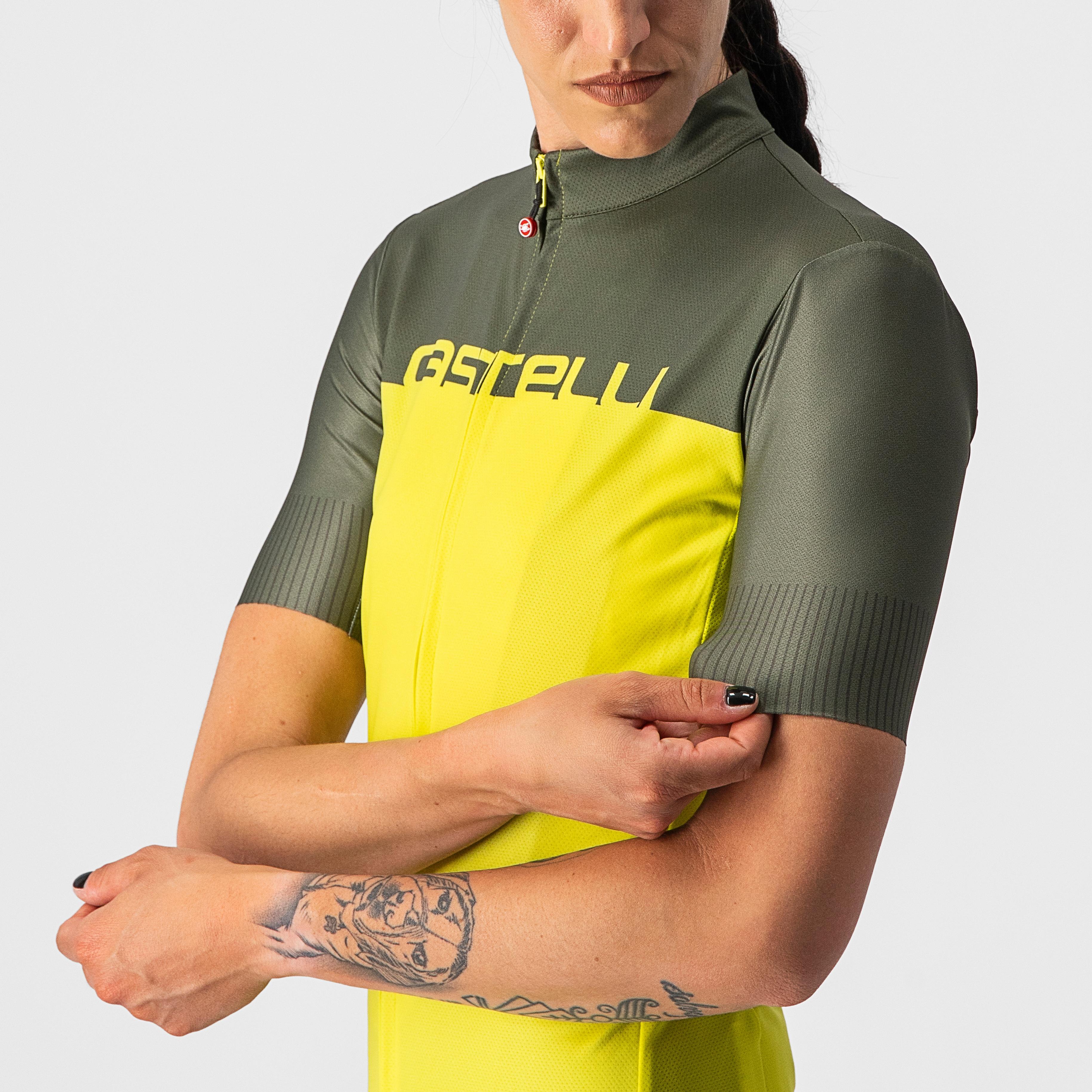 Velocissima jersey - sulphur/military green - castelli