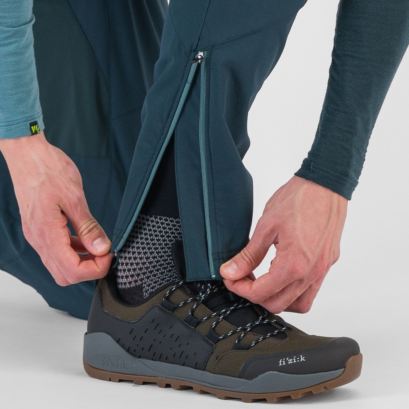 Val viola winter pant - forest/kiwi colada - karpos