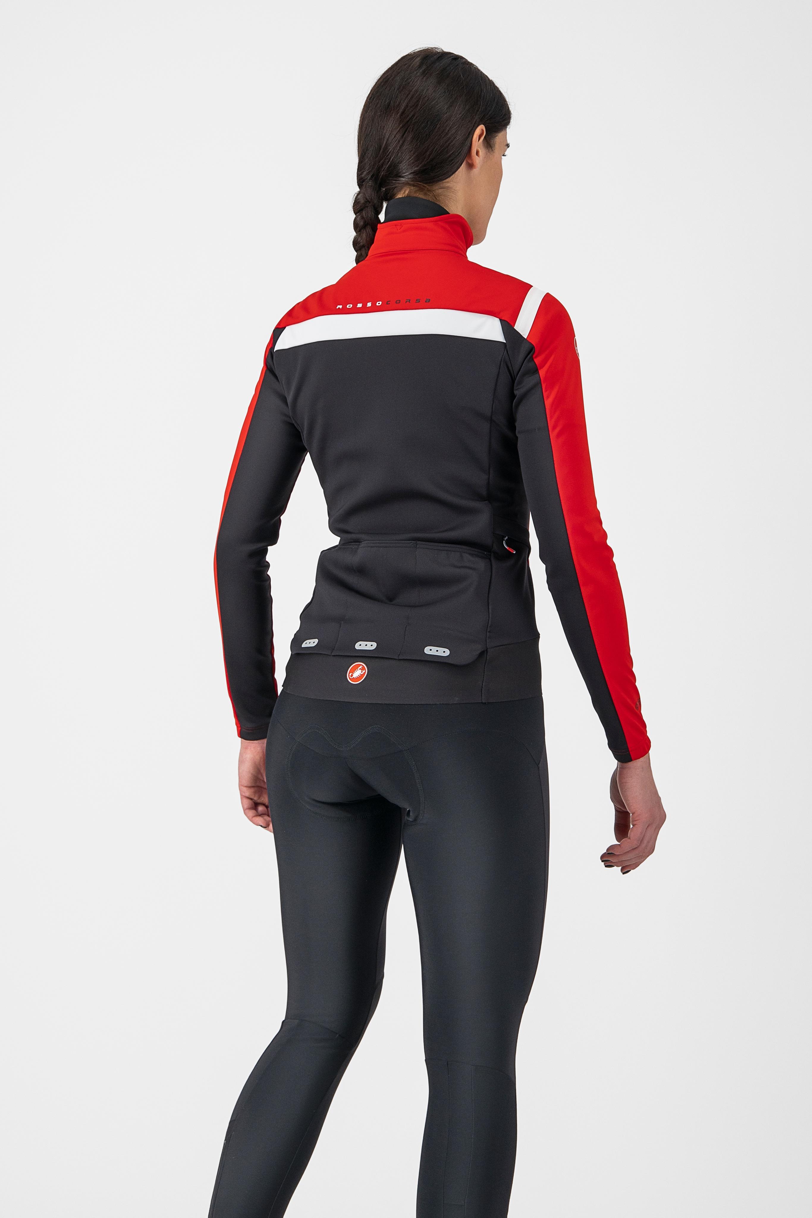 Alpha ros 2 w light jacket - red/black-white - castelli