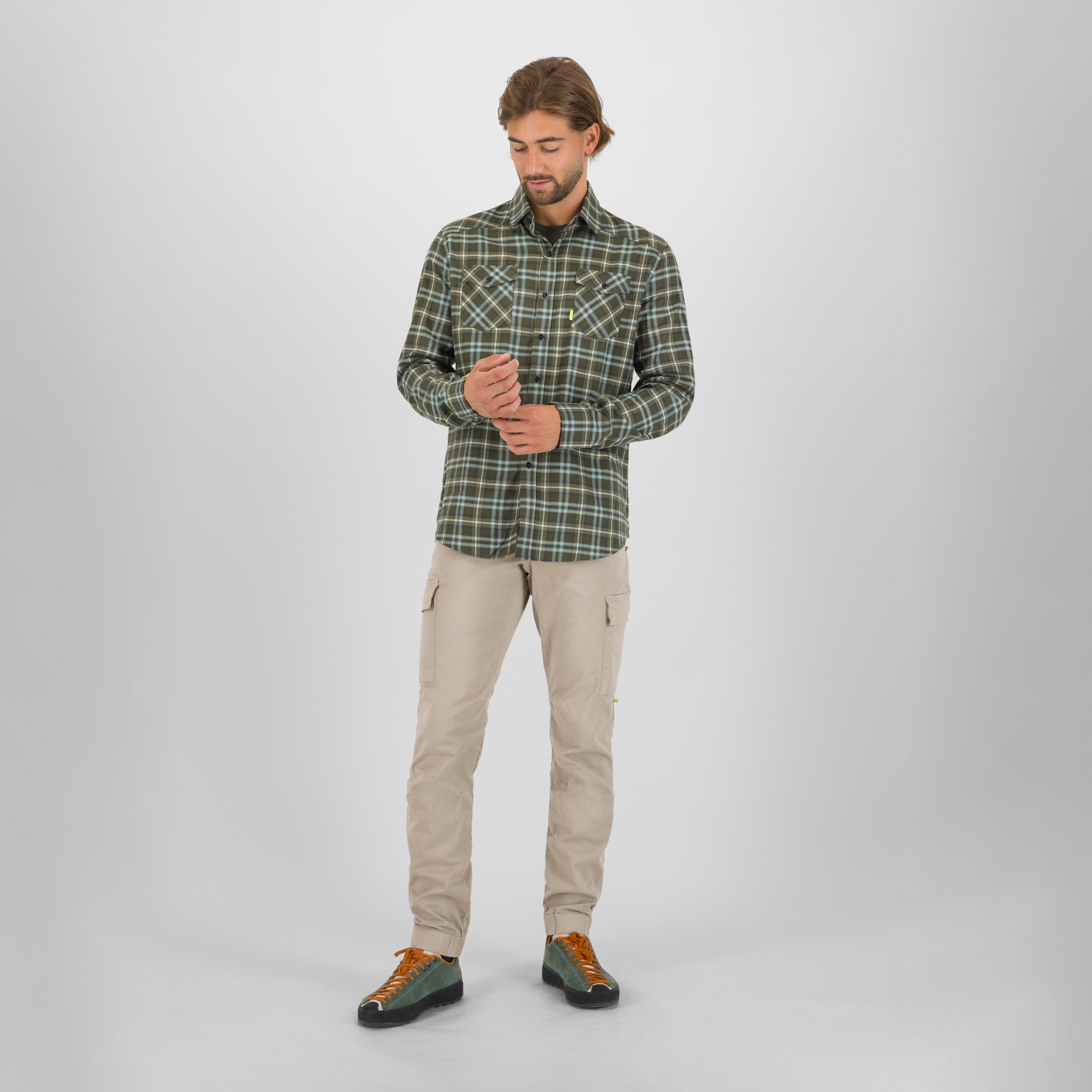 Martora winter shirt - deep depths/four leaf - karpos