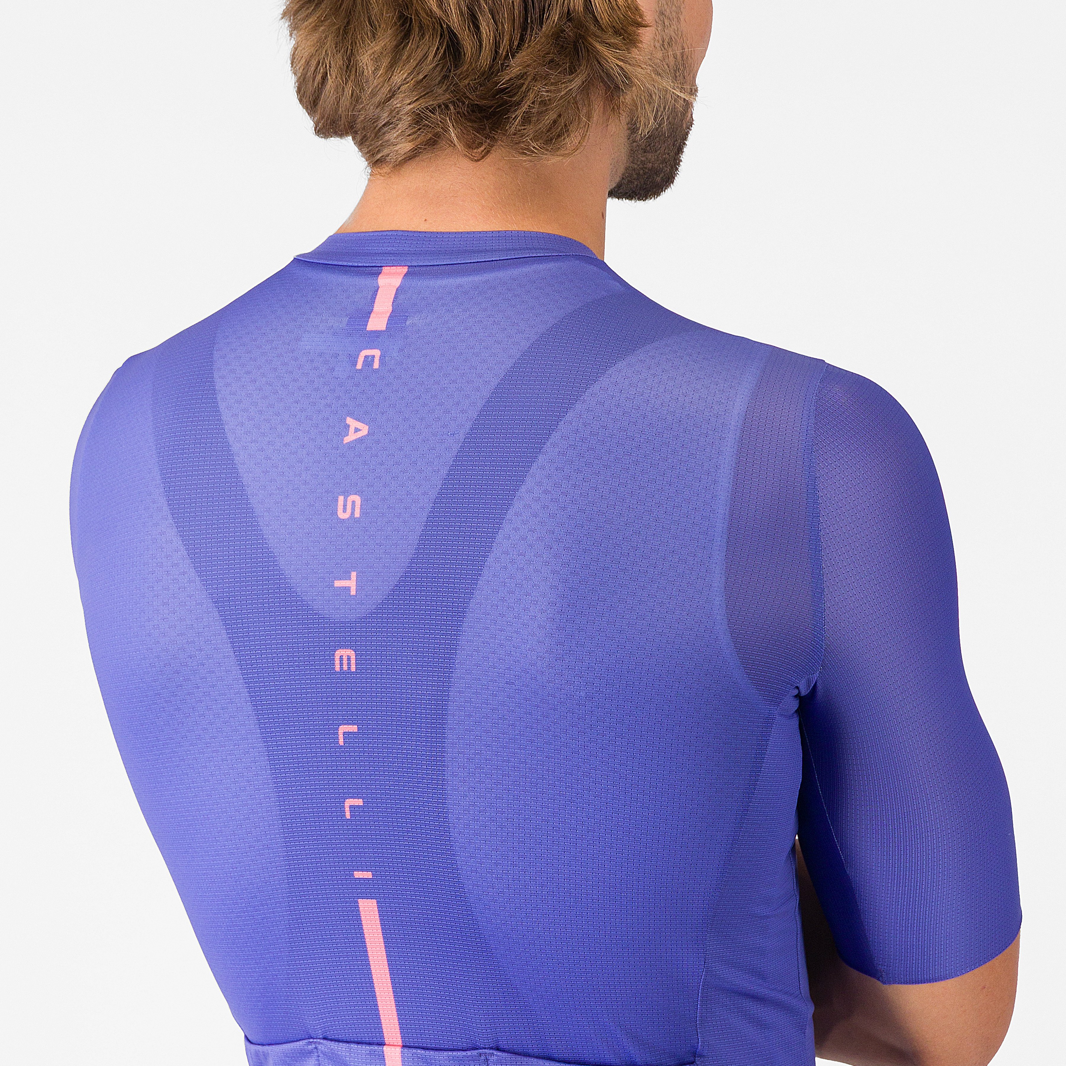 Drittone logo jersey - ultraviolet/rosa giro - castelli