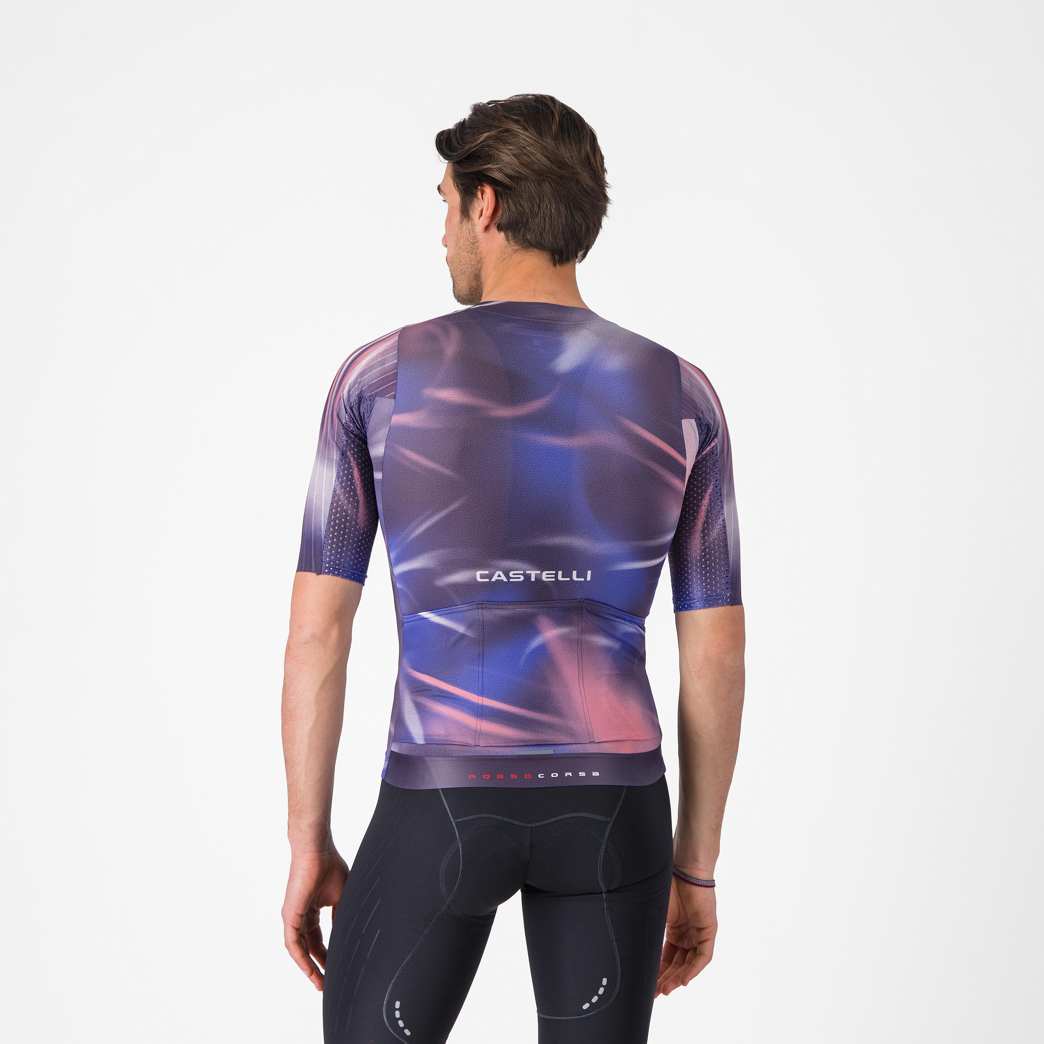 Aero race 8s jersey - night shade/rosa giro - castelli
