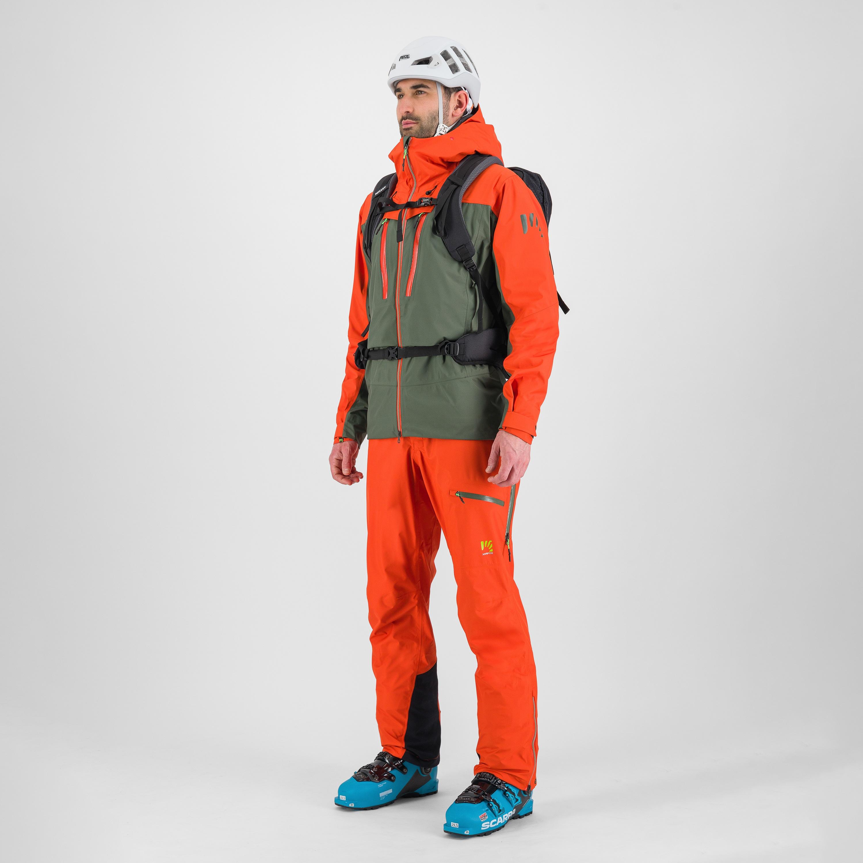 Midi shell jacket - thyme/spicy orange - karpos