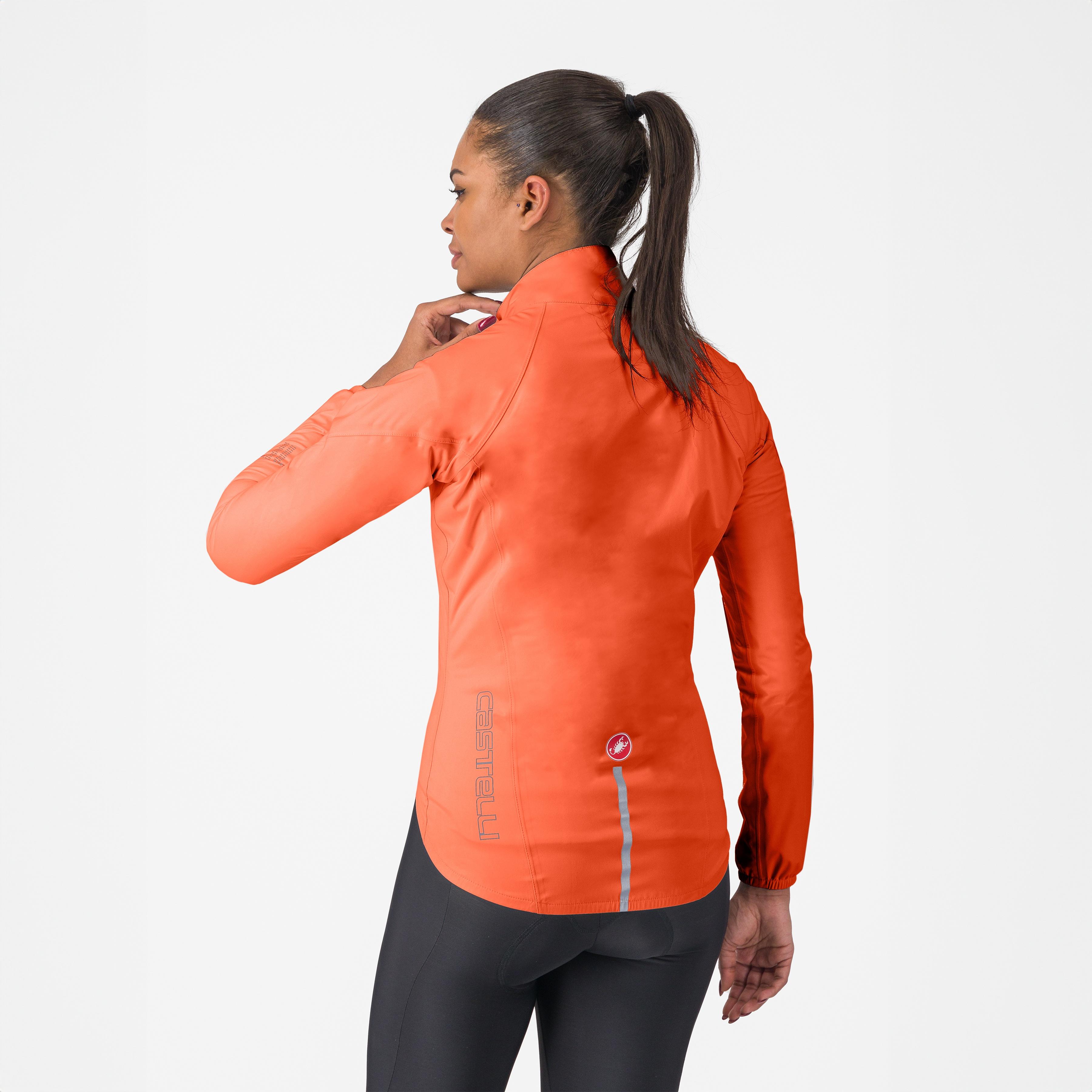Emergency 3 w rain jacket - brilliant orange - castelli
