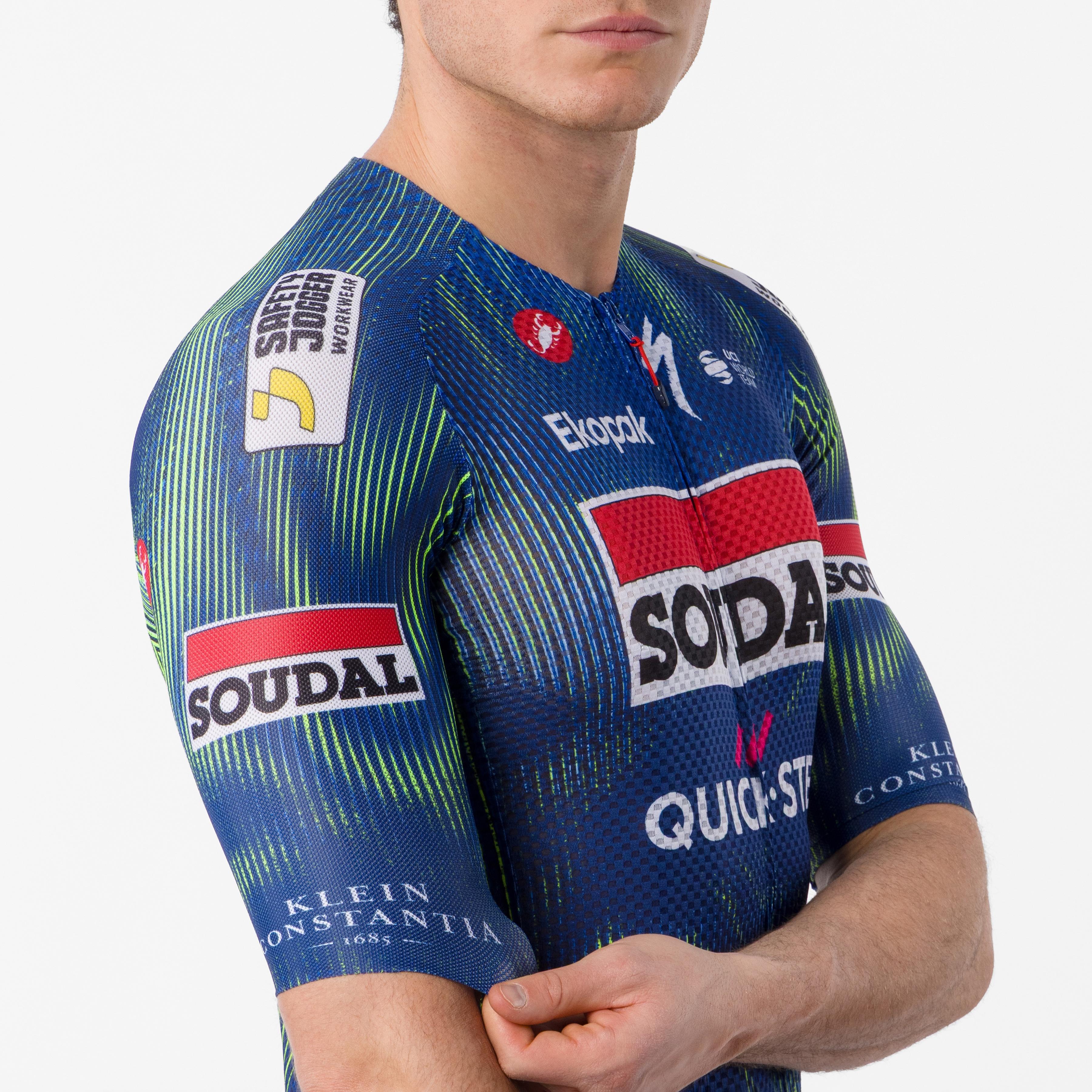 Climber's a/c jersey - blue/electric lime - castelli