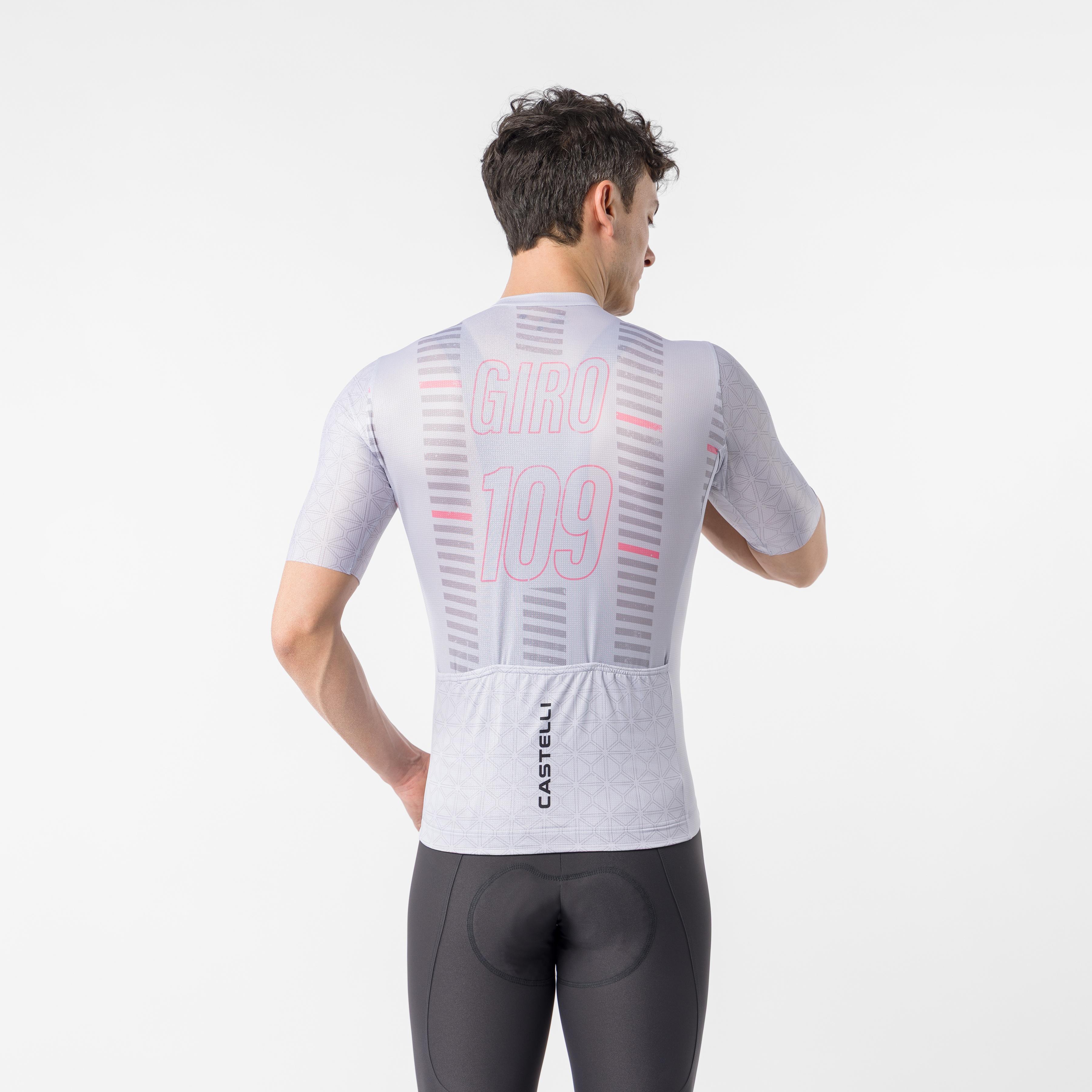 #giro109 milan jersey - silver gray/rosa giro - castelli