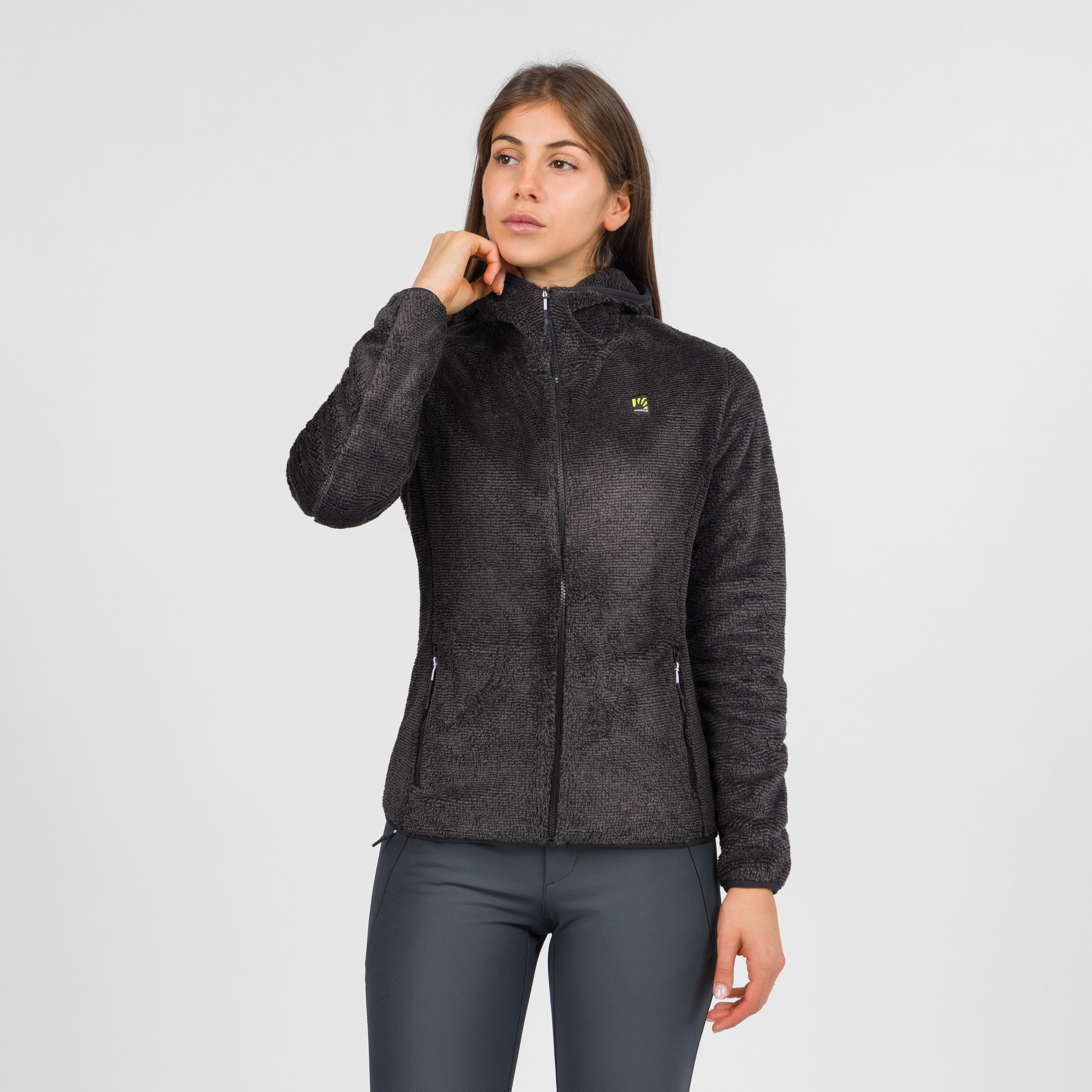 Vertice hoodie w fleece - black - karpos