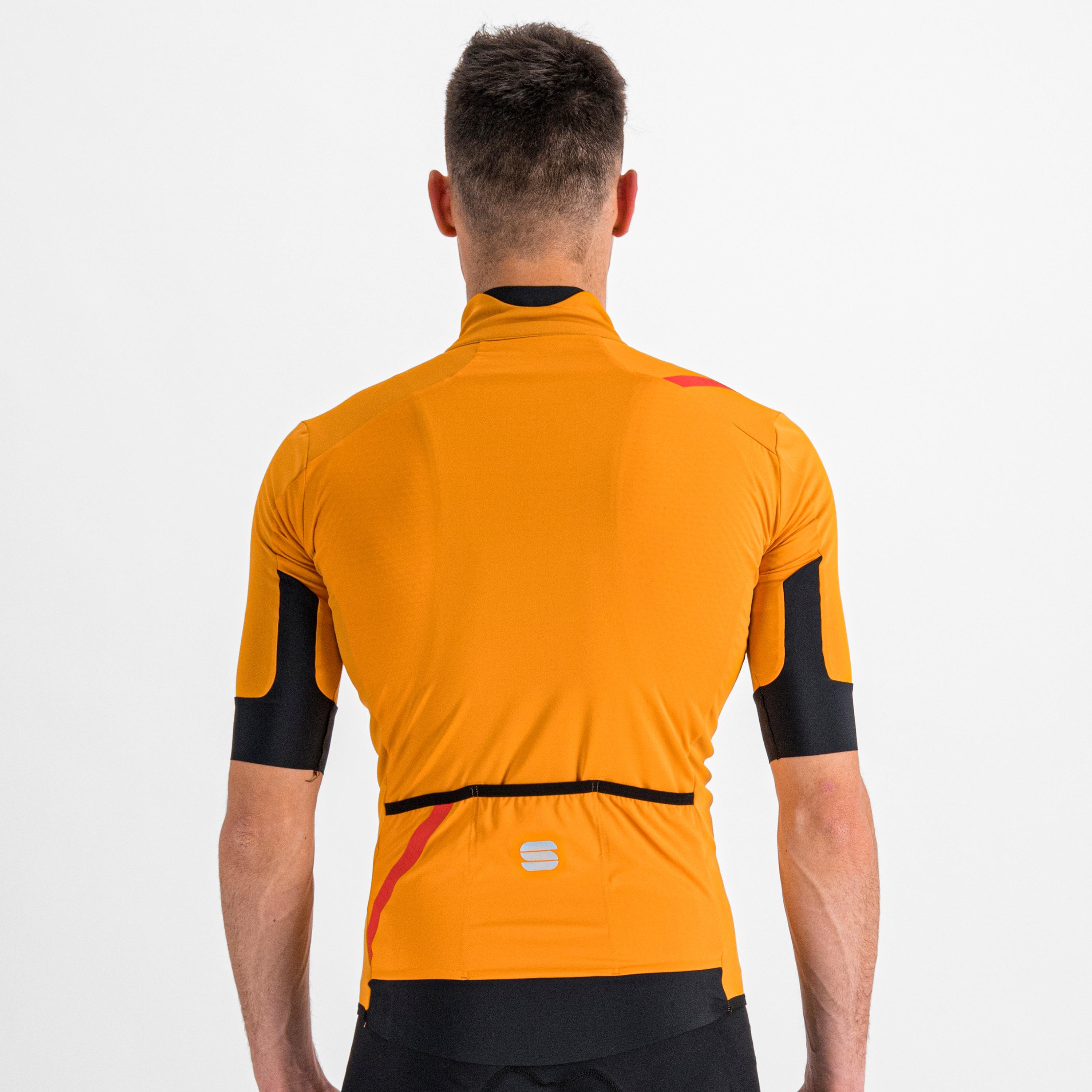 Fiandre light no rain jacket short sleeve - dark gold - sportful