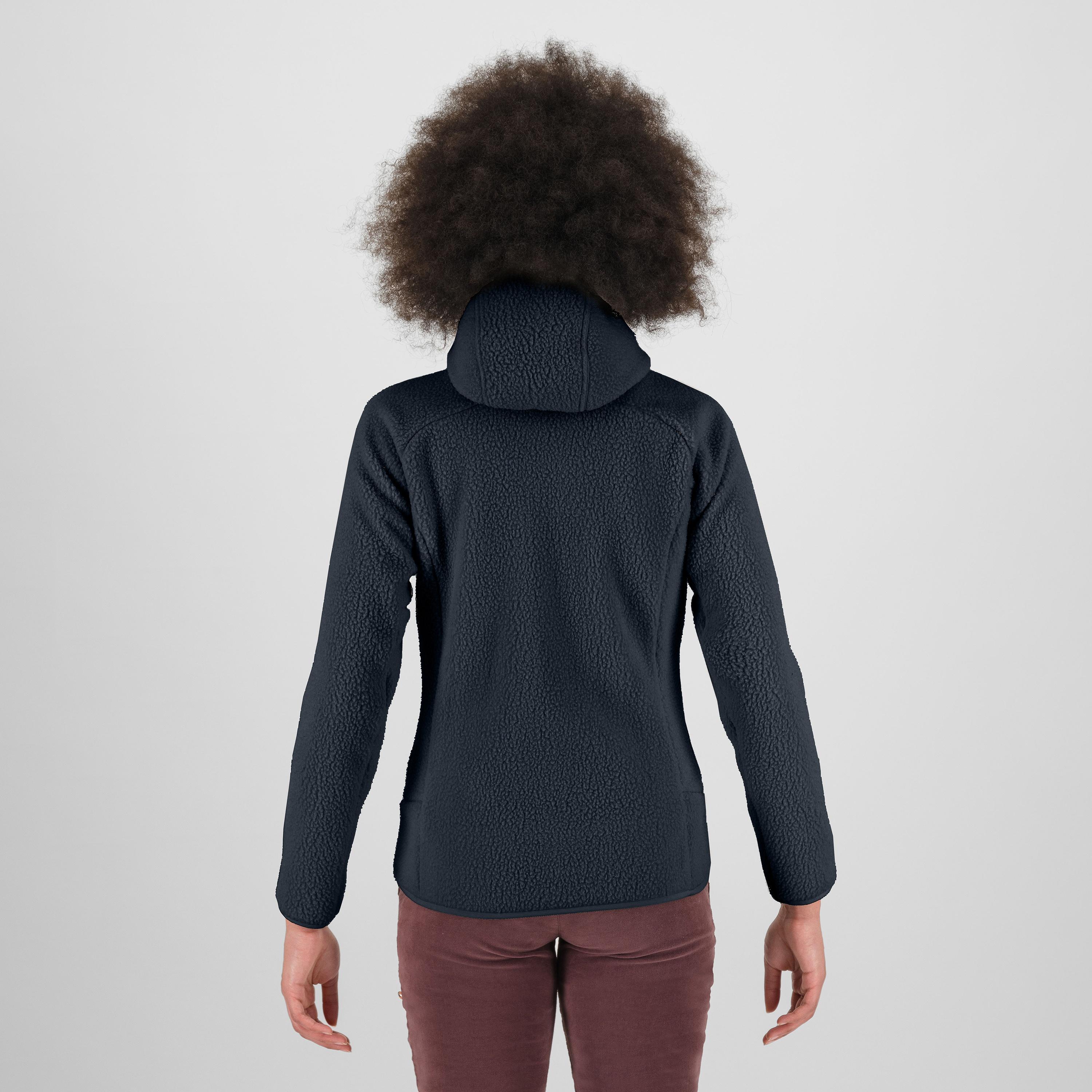 Moiazza retrò hoodie w fleece - vulcan - karpos