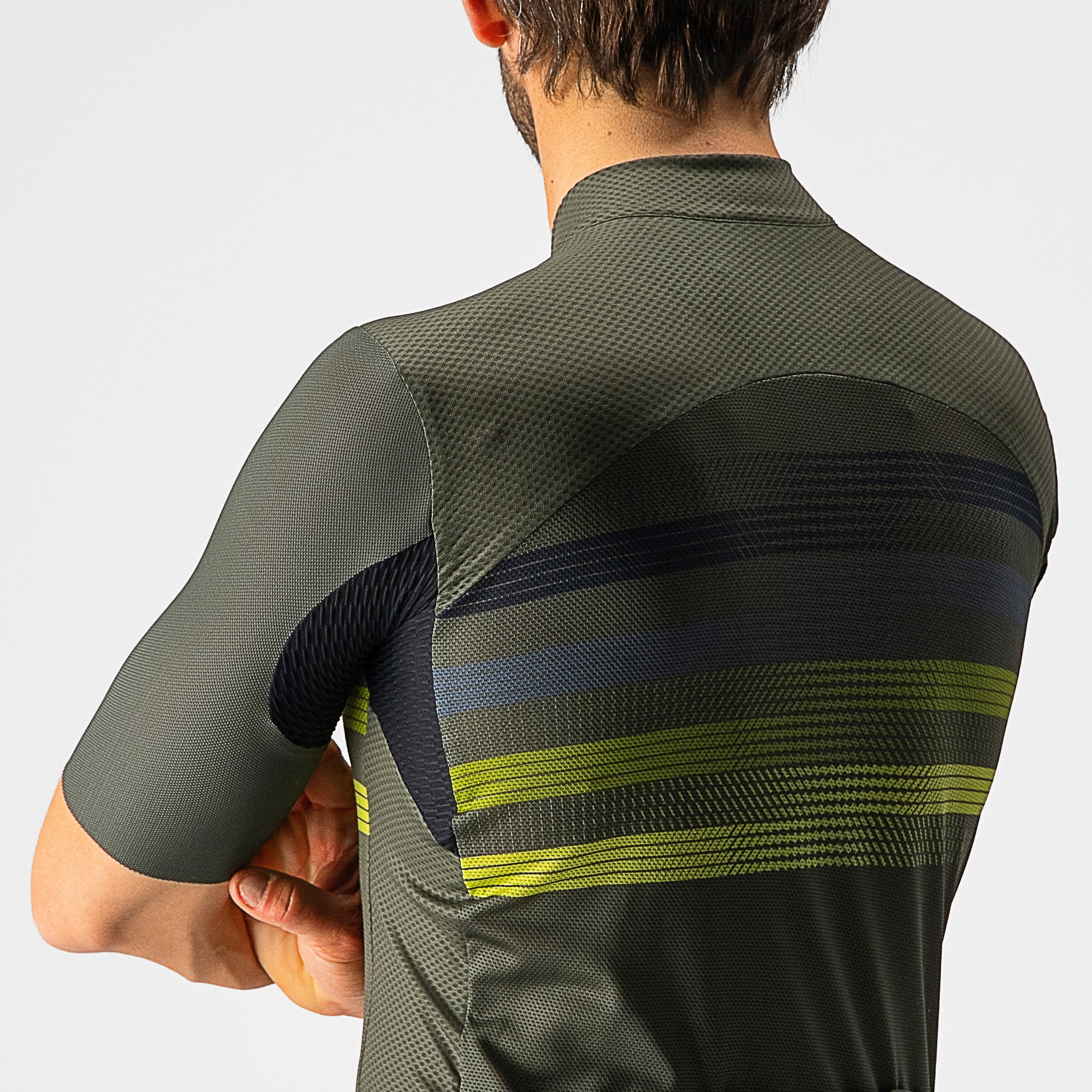 Endurance pro jersey - military green/blue-sulphur - castelli