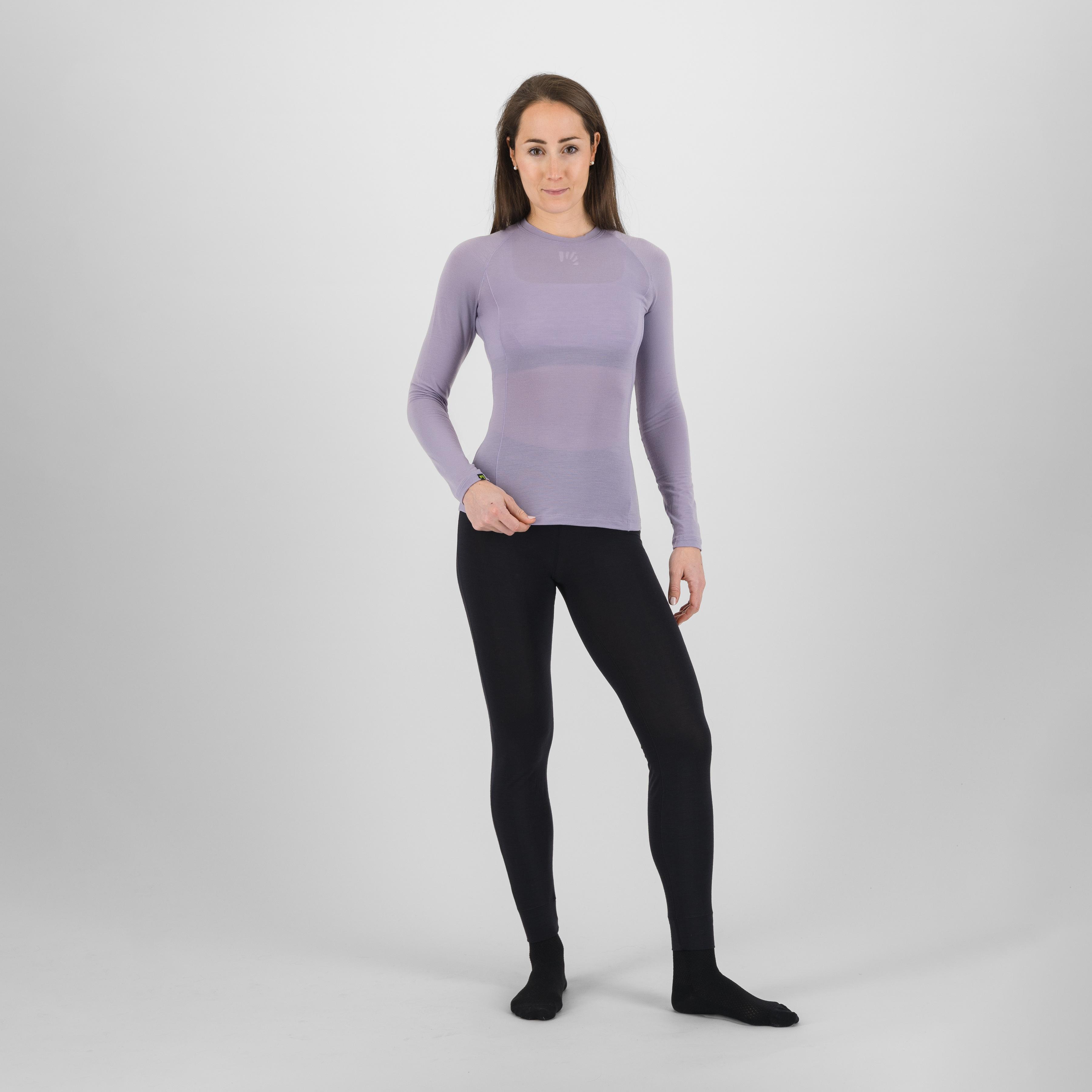 Dinamico merino 130  w jersey ls - lavender - karpos