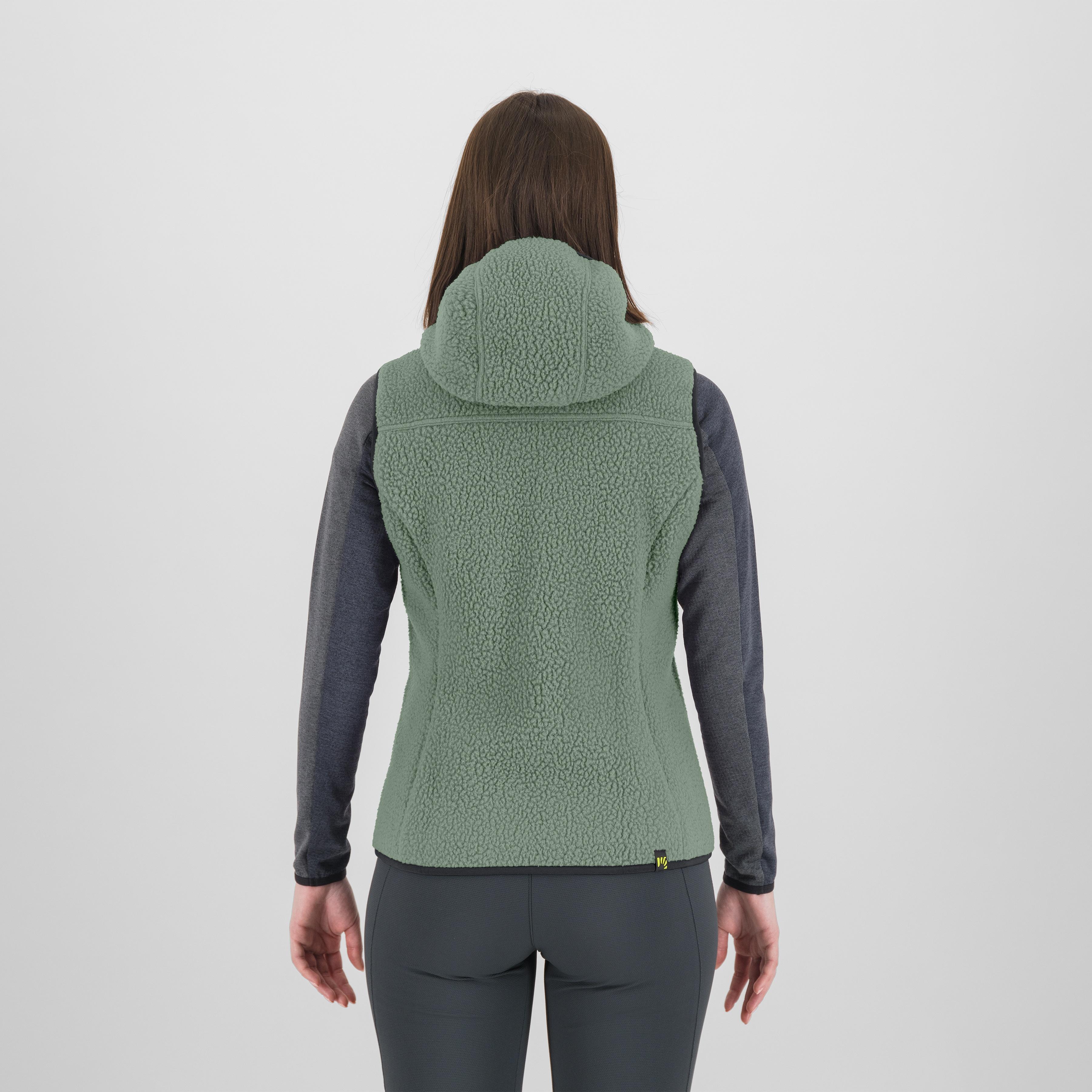 Moiazza retro hoodie w vest - hedge/woodl.gray - karpos