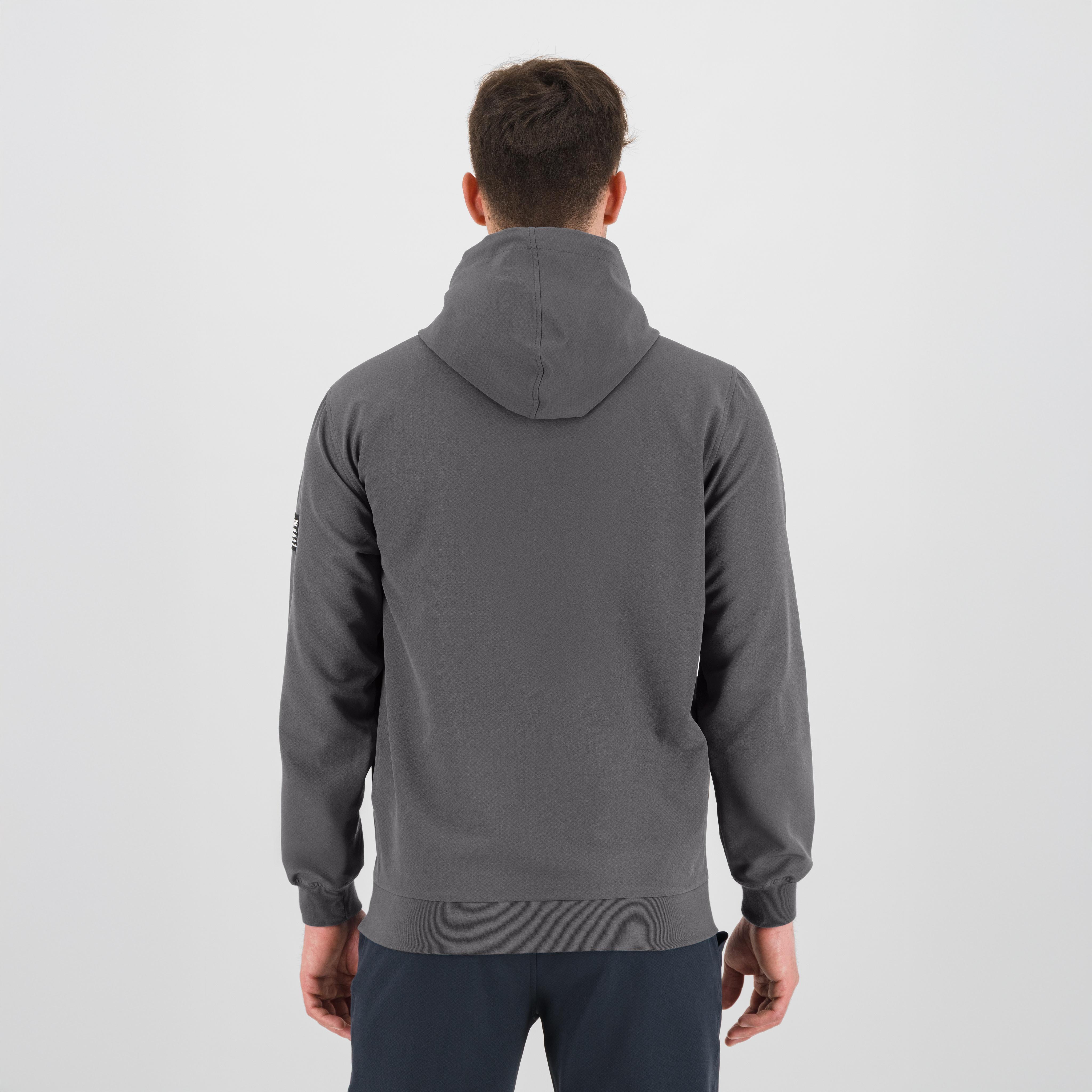 Easylife winter hoodie full-zip fleece - smoked - karpos