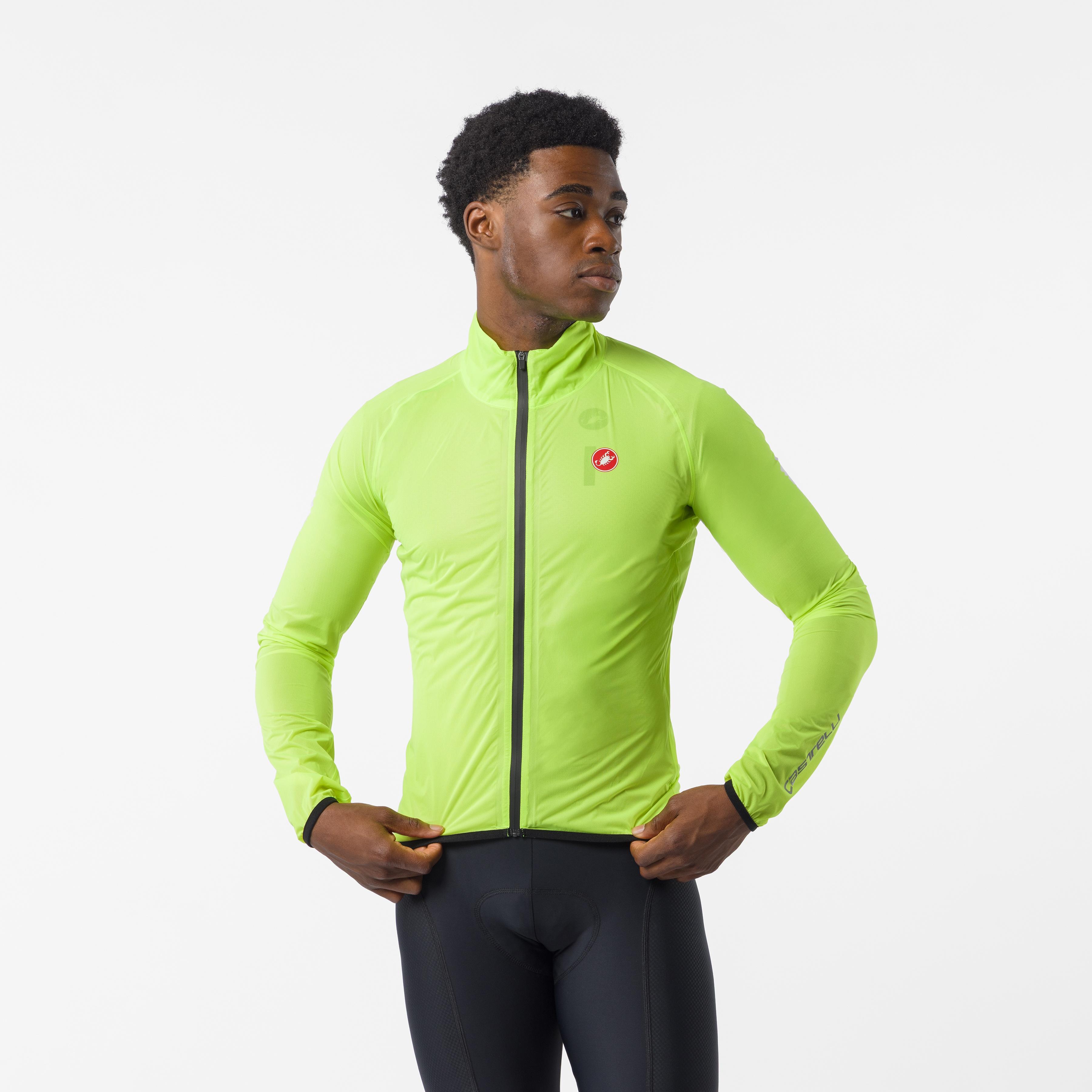 Squall shell jacket - electric lime/black - castelli