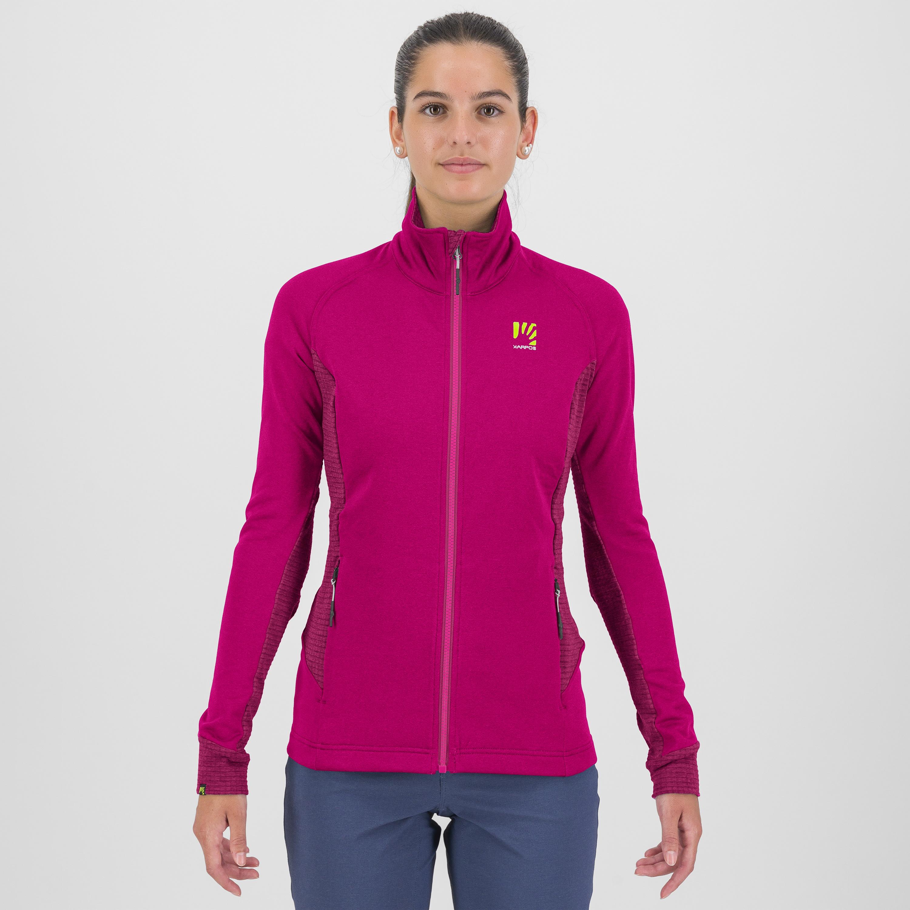 Pizzocco evo w full-zip fleece - innuendo/cherries jubilee - karpos