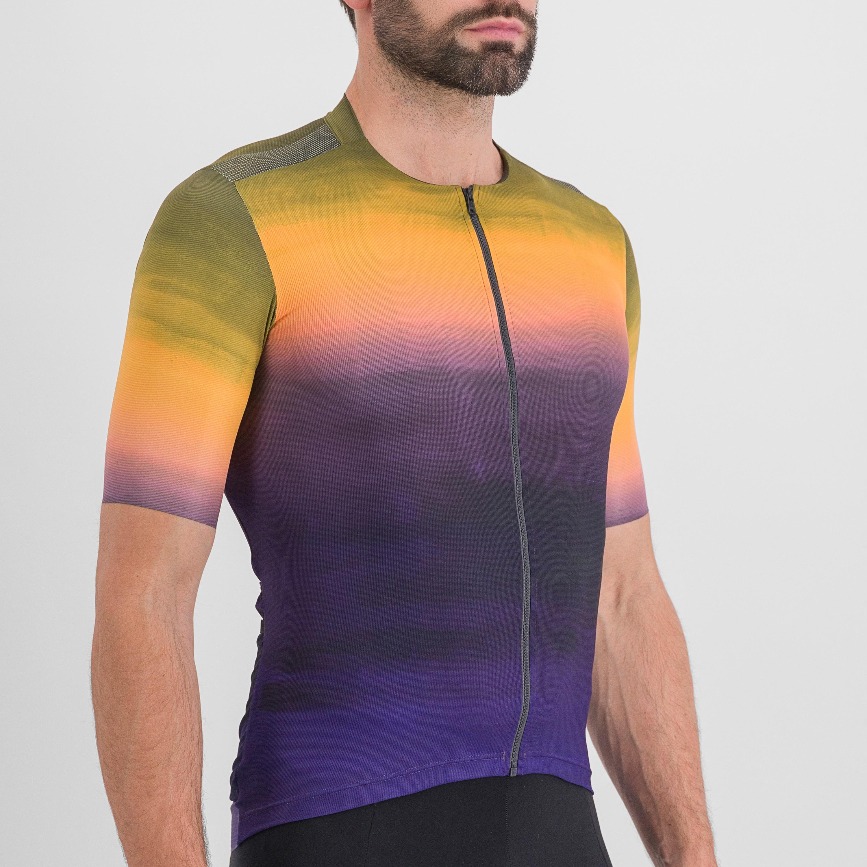 Flow supergiara jersey - nightshade dark gold - sportful