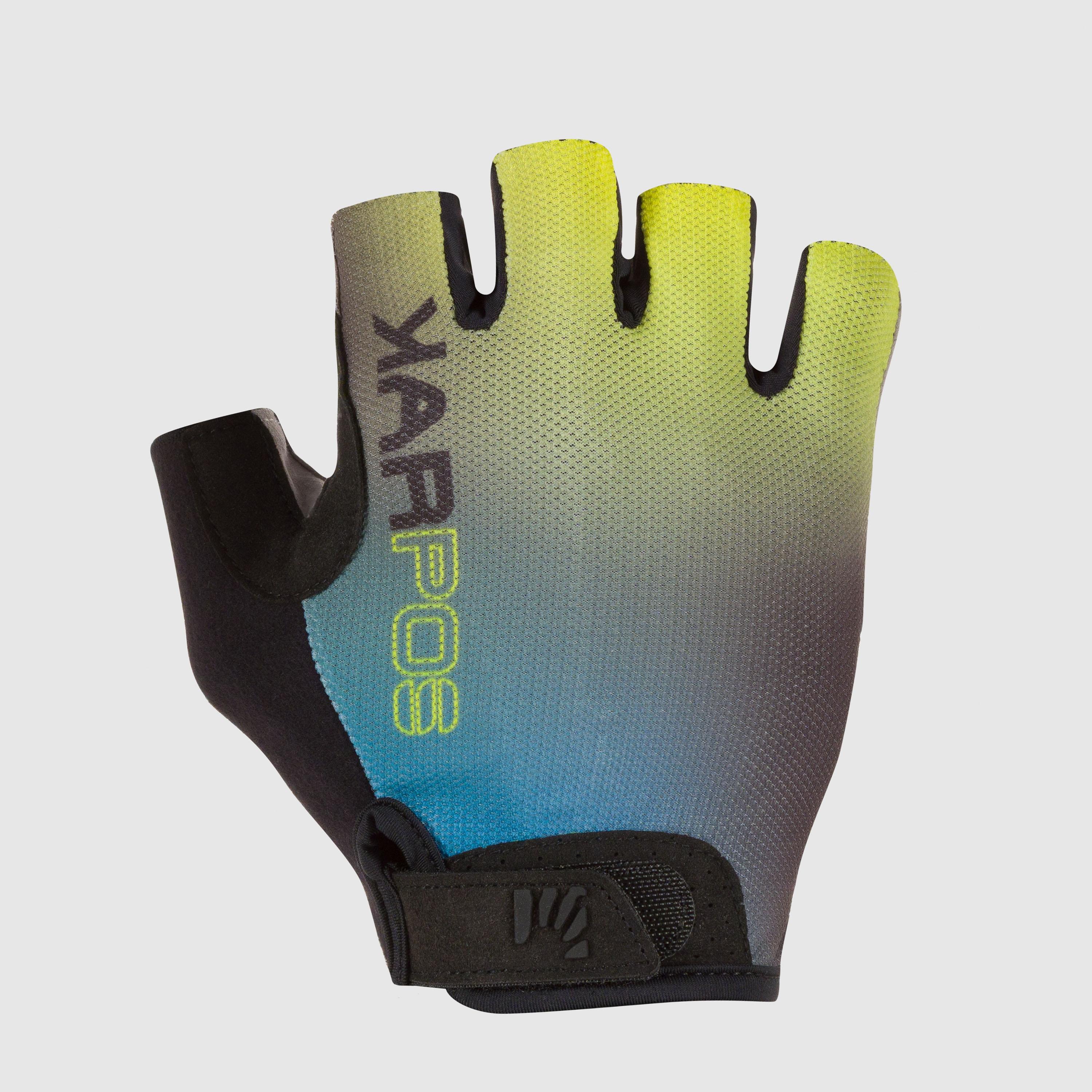 Federia 1/2 fingers glove - niagara/black/primrose - karpos