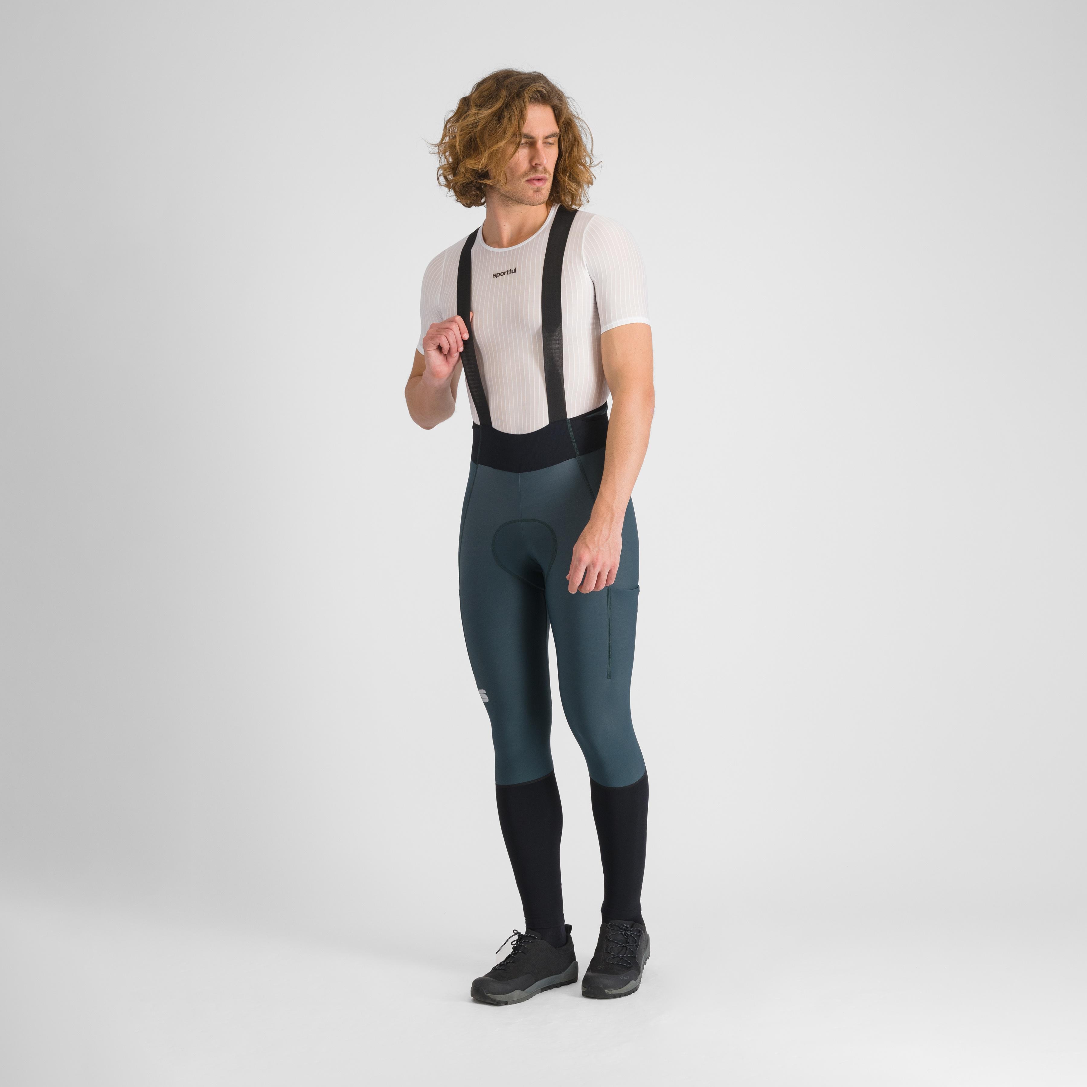 Supergiara bibtight - deep green black - sportful